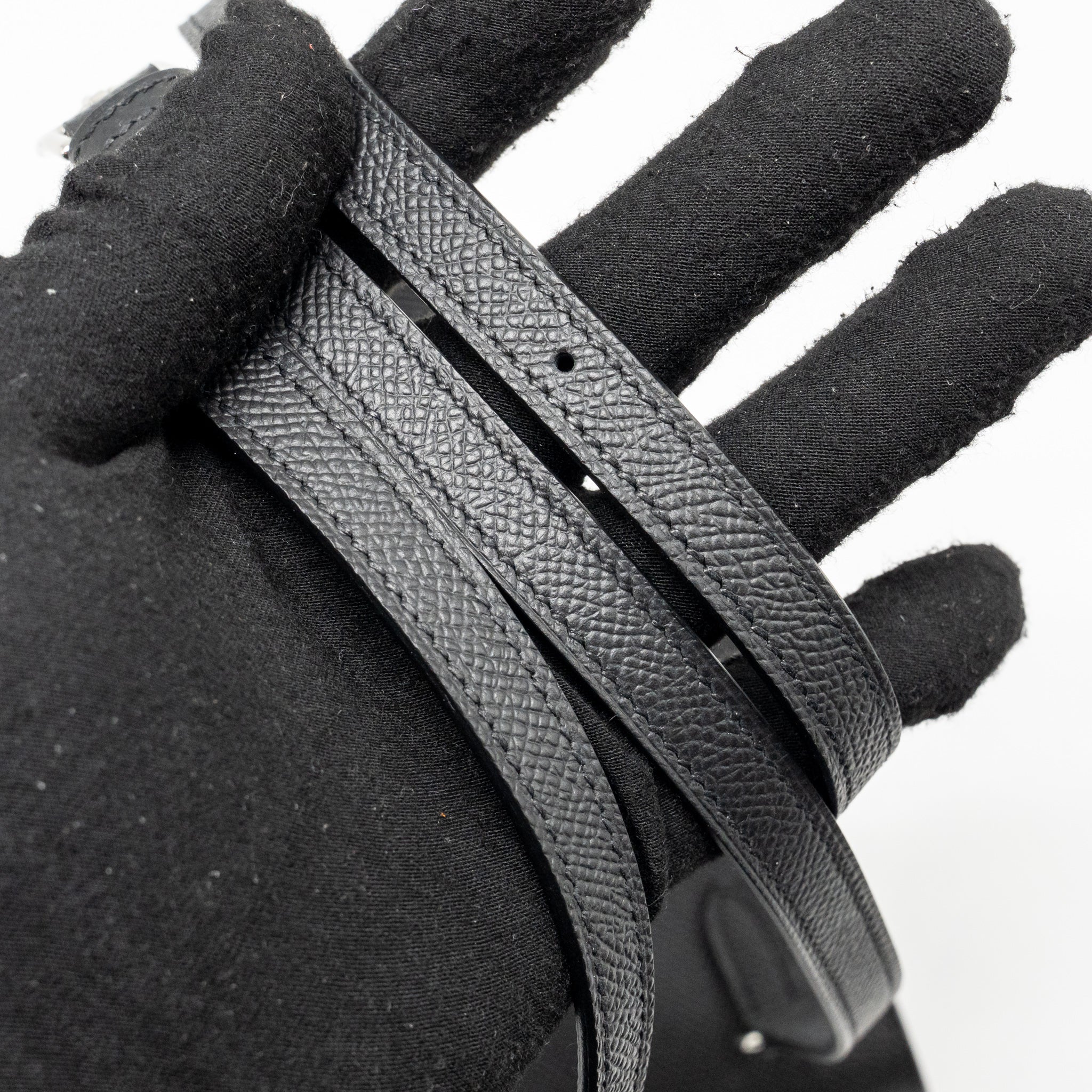 Hermes Hermesnap epsom black SHW stamp K - Image 17