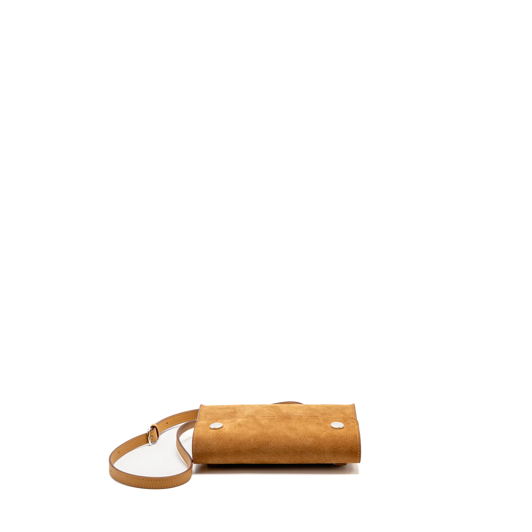 Hermes Hermesnap Suede / Swift Chamois / Sésame SHW Stamp K - Image 5