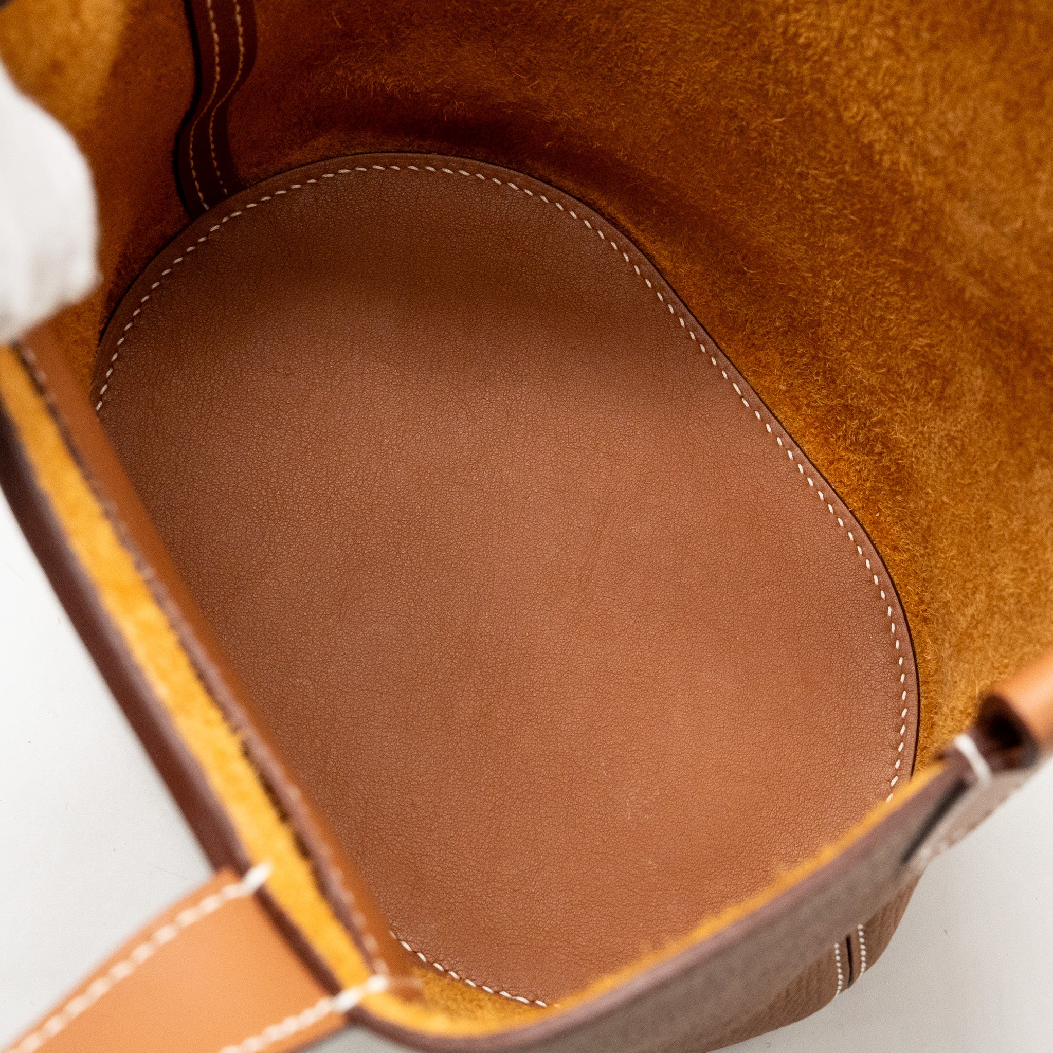 Hermes In-the-Loop 18 Bag Clemence/Swift Gold GHW Stamp U - Image 14