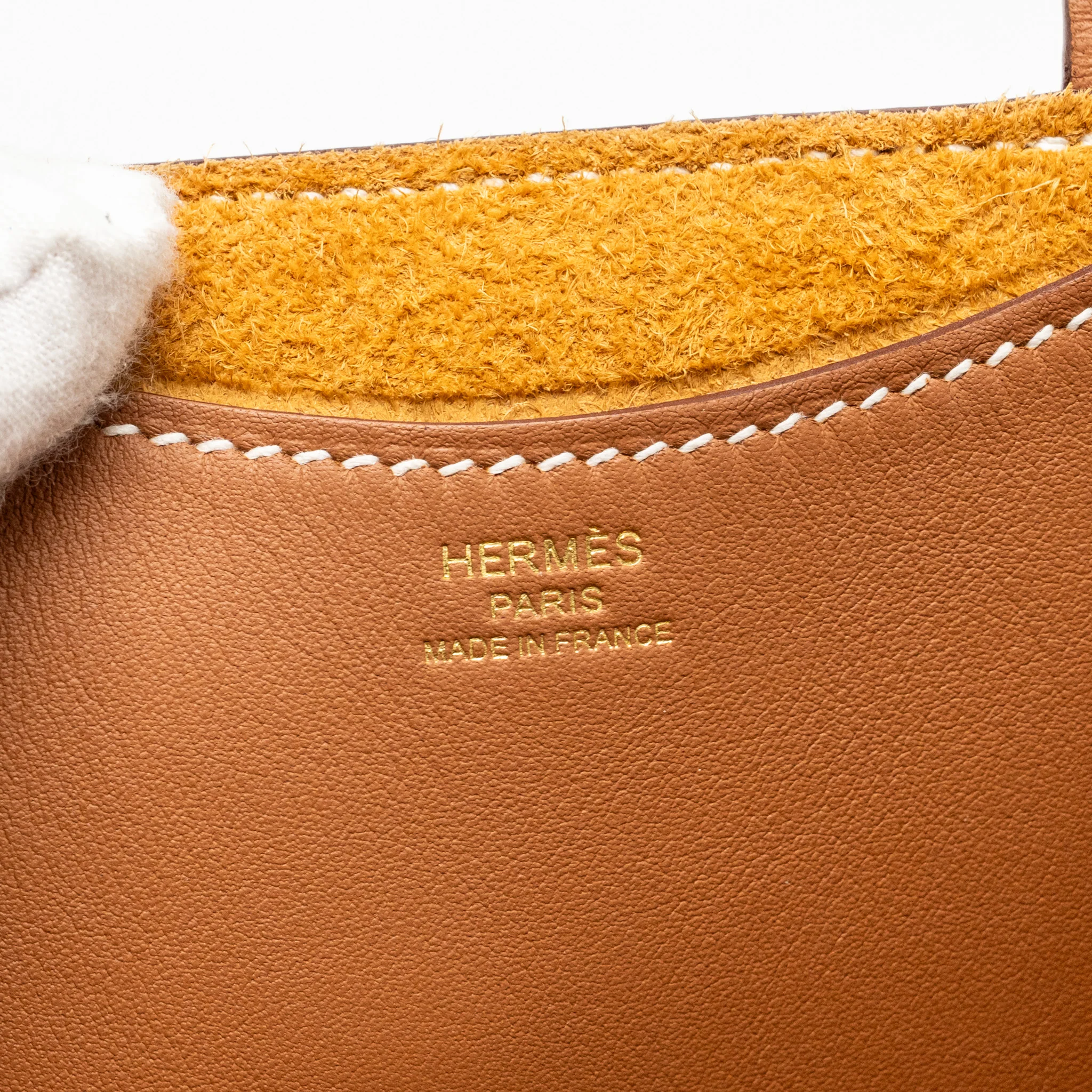 Hermes In-the-Loop 18 Bag Clemence/Swift Gold GHW Stamp U - Image 15
