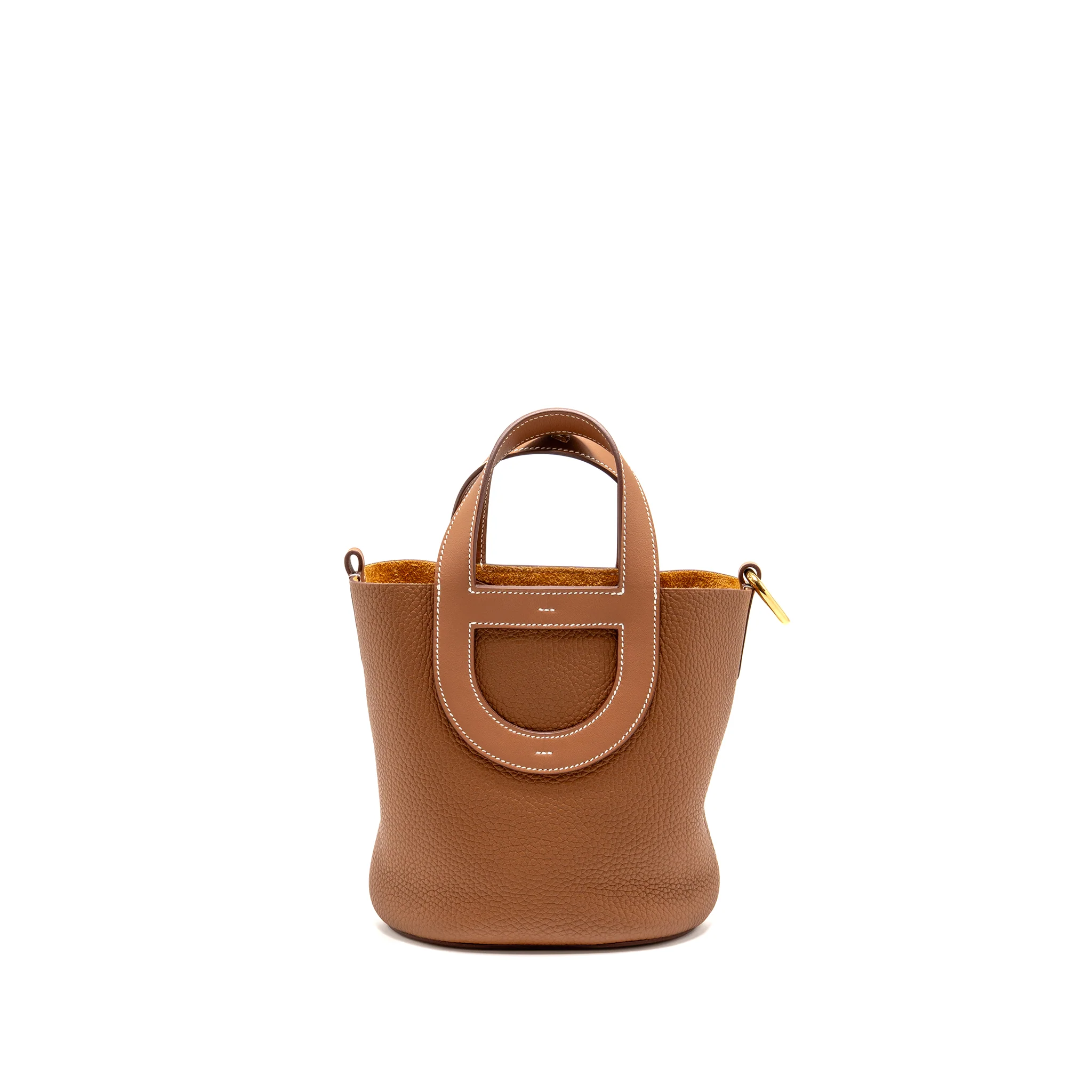 Hermes In-the-Loop 18 Bag Clemence/Swift Gold GHW Stamp U - Image 2