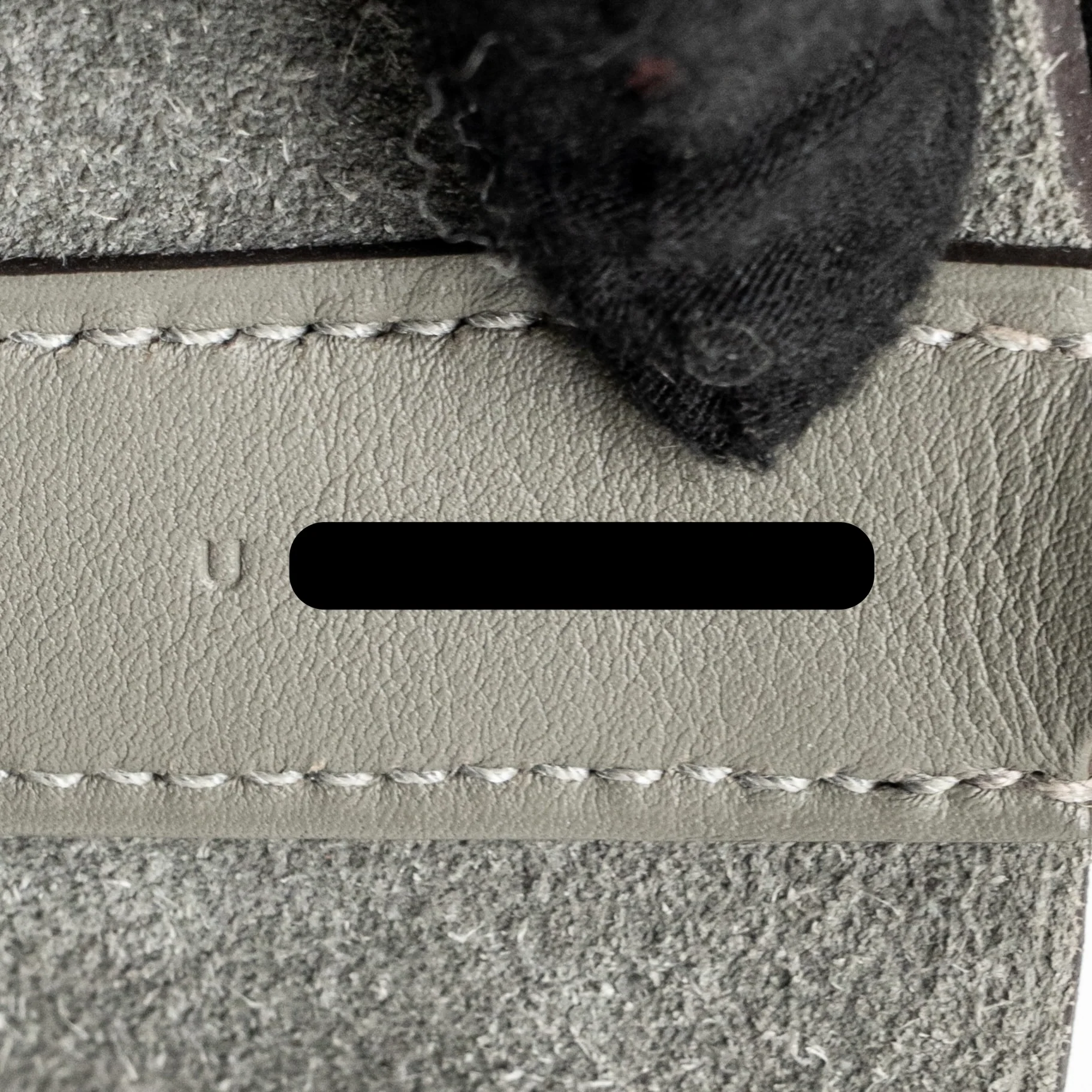 Hermes in-the-loop 23 Clemence Gris Meyer GHW Stamp U - Image 16