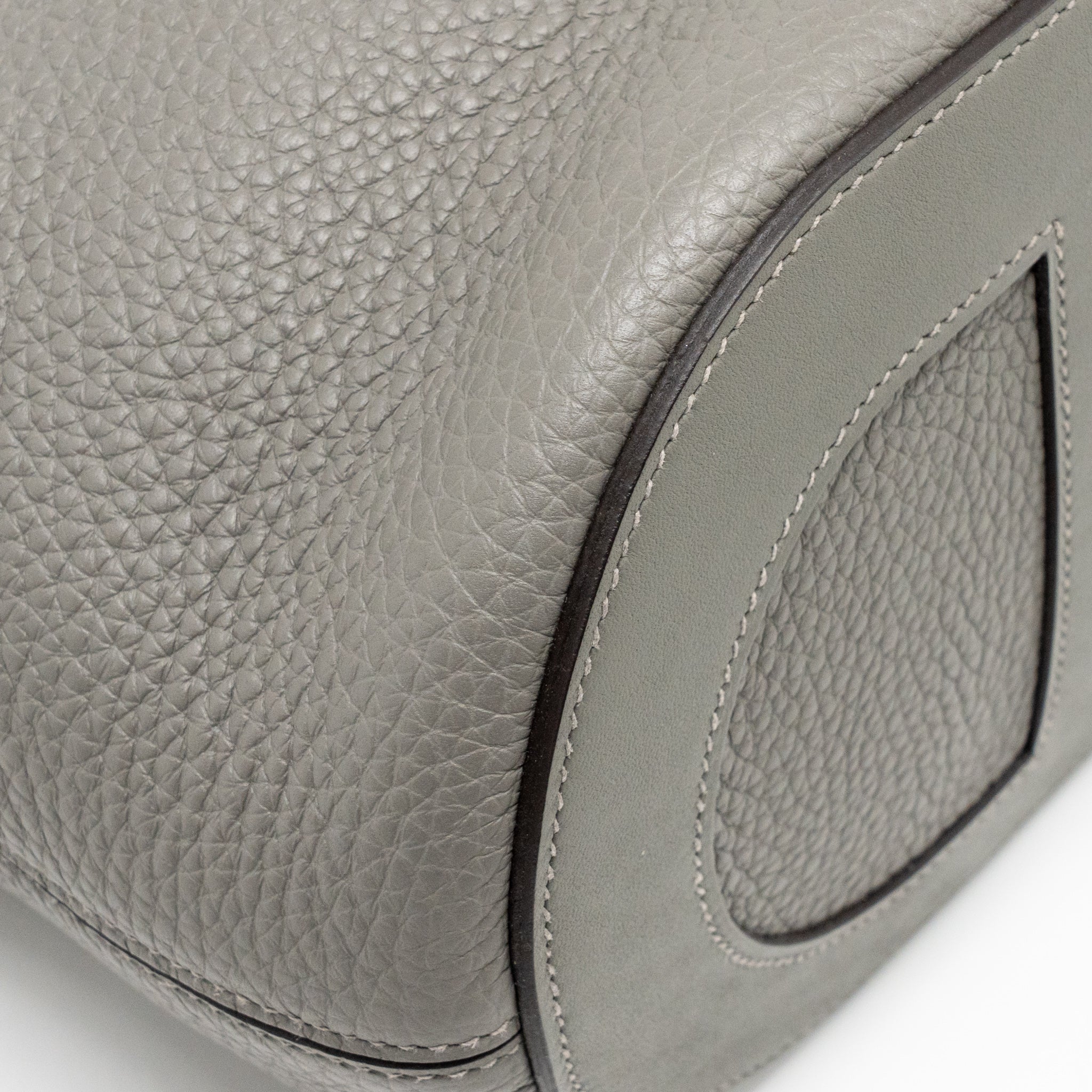 Hermes in-the-loop 23 Clemence Gris Meyer GHW Stamp U - Image 9