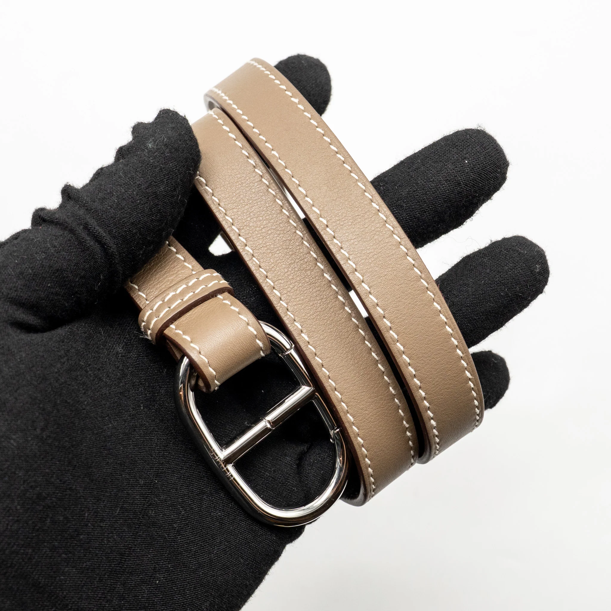 Hermes In-the-Loop Belt Bag Swift Etoupe SHW Stamp Y - Image 15