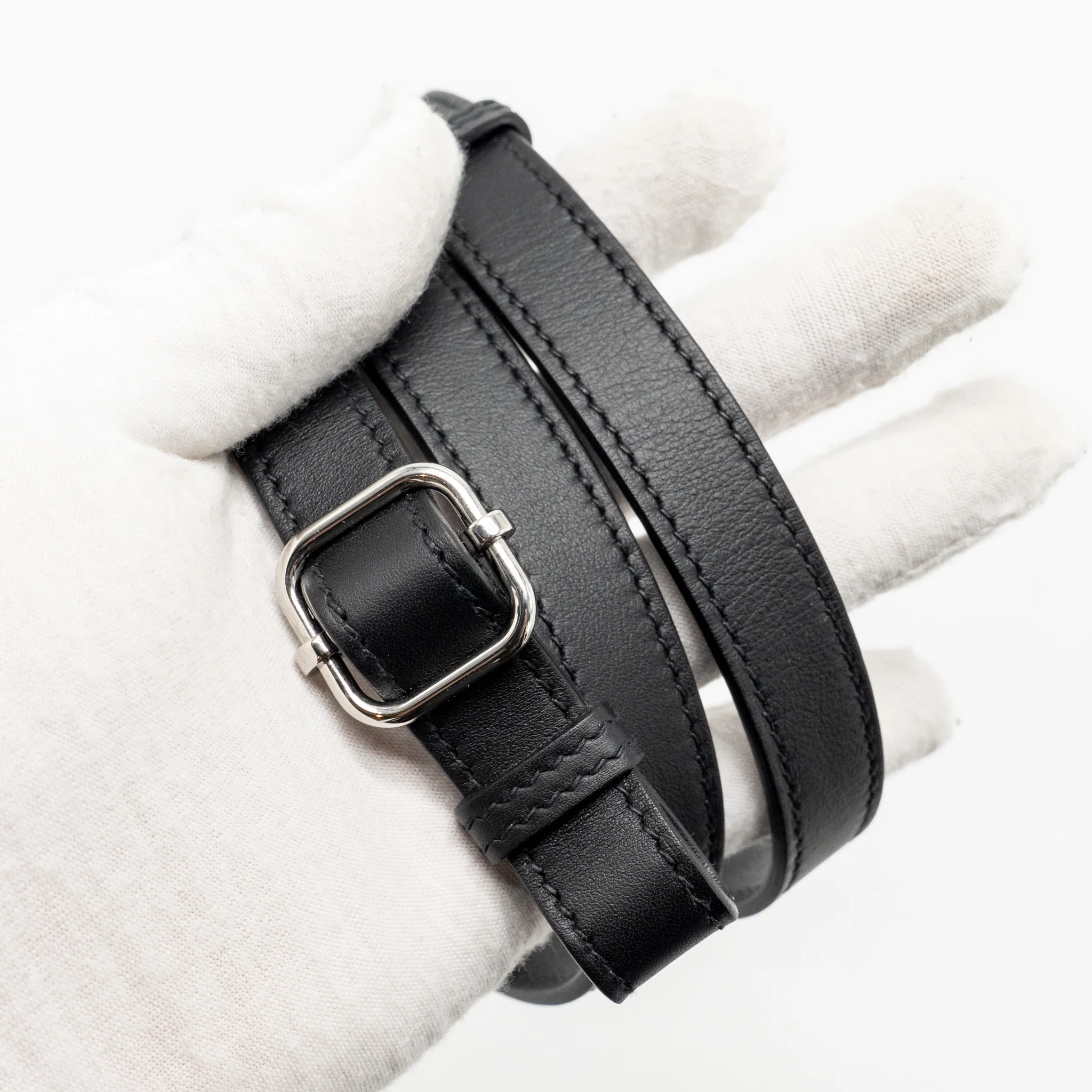 Hermes In-the-loop Swift Black SHW Stamp U - Image 15