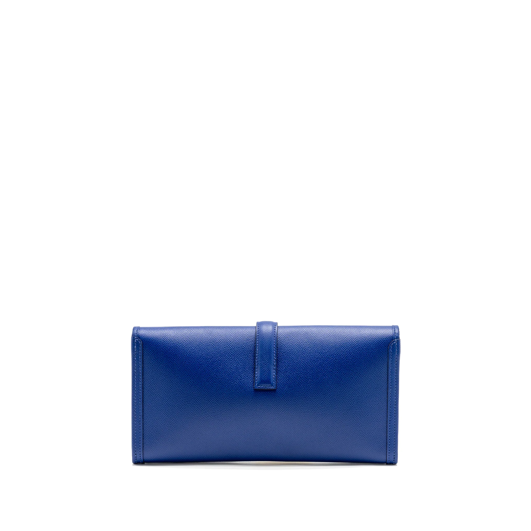 Hermes Jige Clutch Epsom Blue Electric Stamp Square R - Image 2