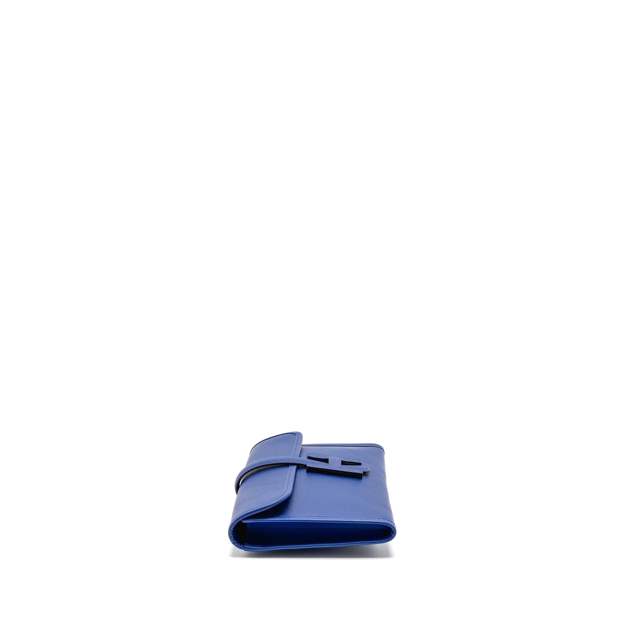 Hermes Jige Clutch Epsom Blue Electric Stamp Square R - Image 3