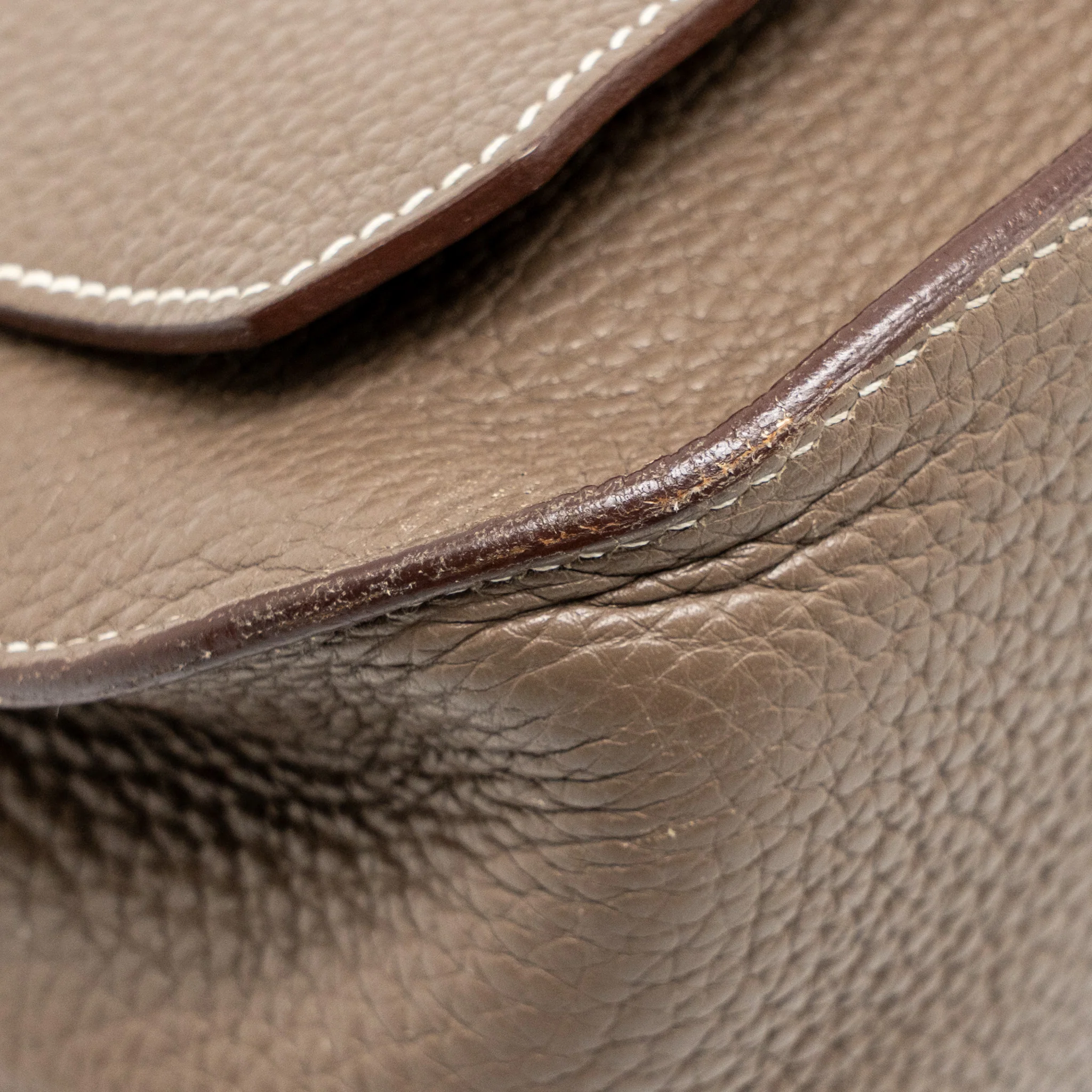 Hermes Jypsiere 28 clemence etoupe SHW stamp square Q - Image 9