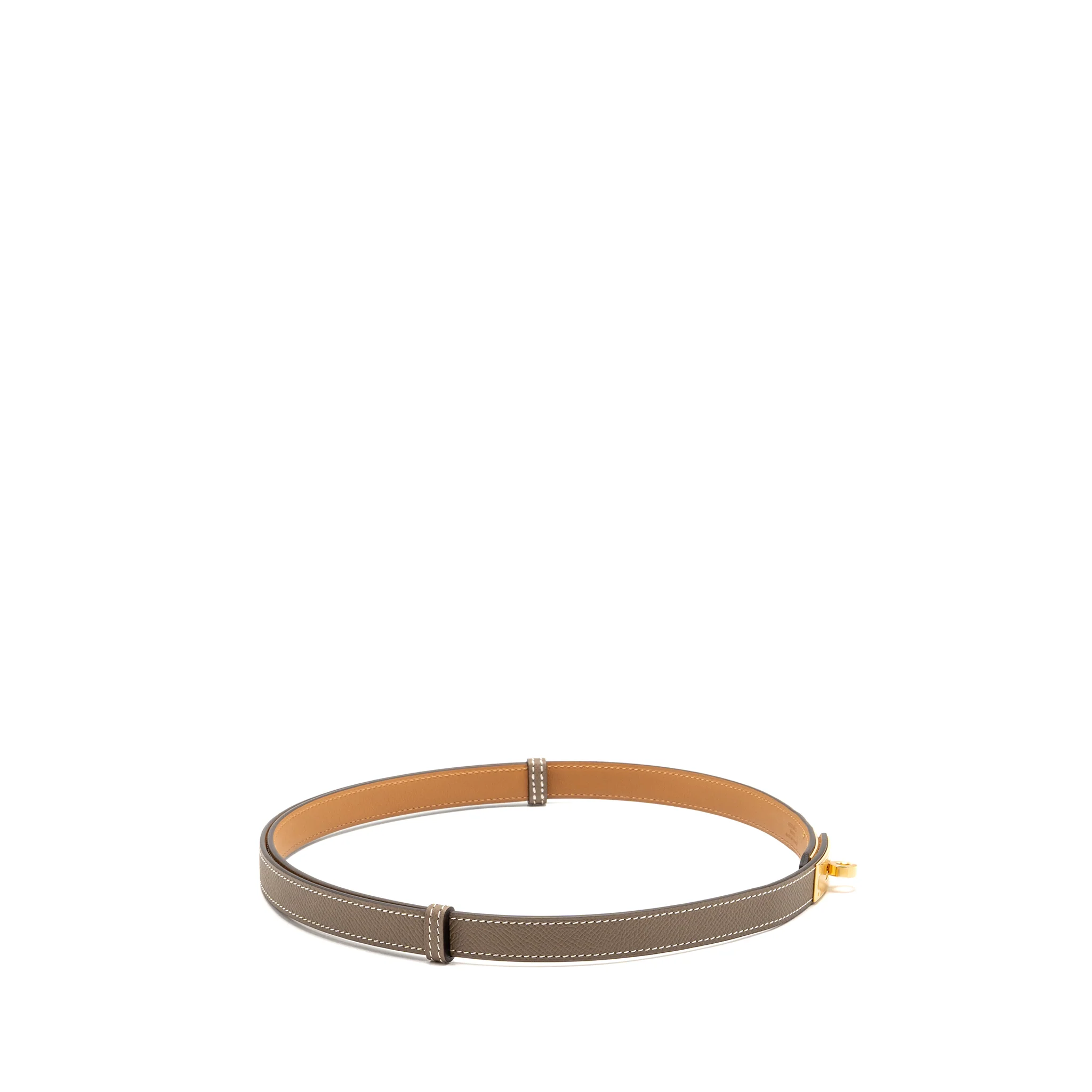 Hermes kelly 18 belt epsom etoupe GHW stamp G - Image 3