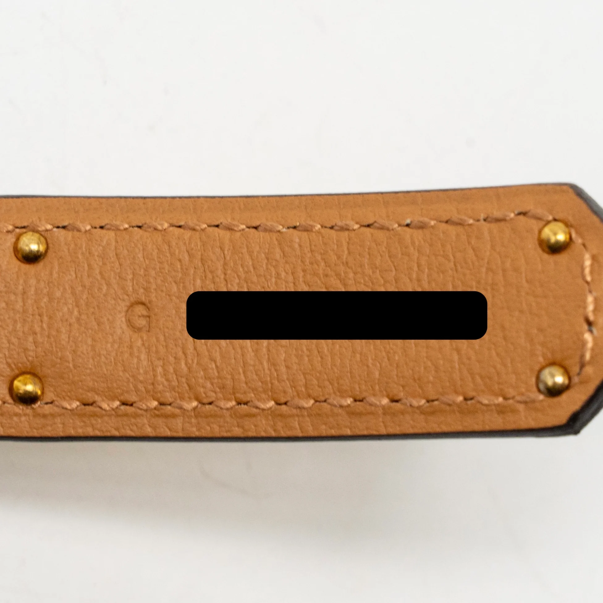 Hermes kelly 18 belt epsom etoupe GHW stamp G - Image 6