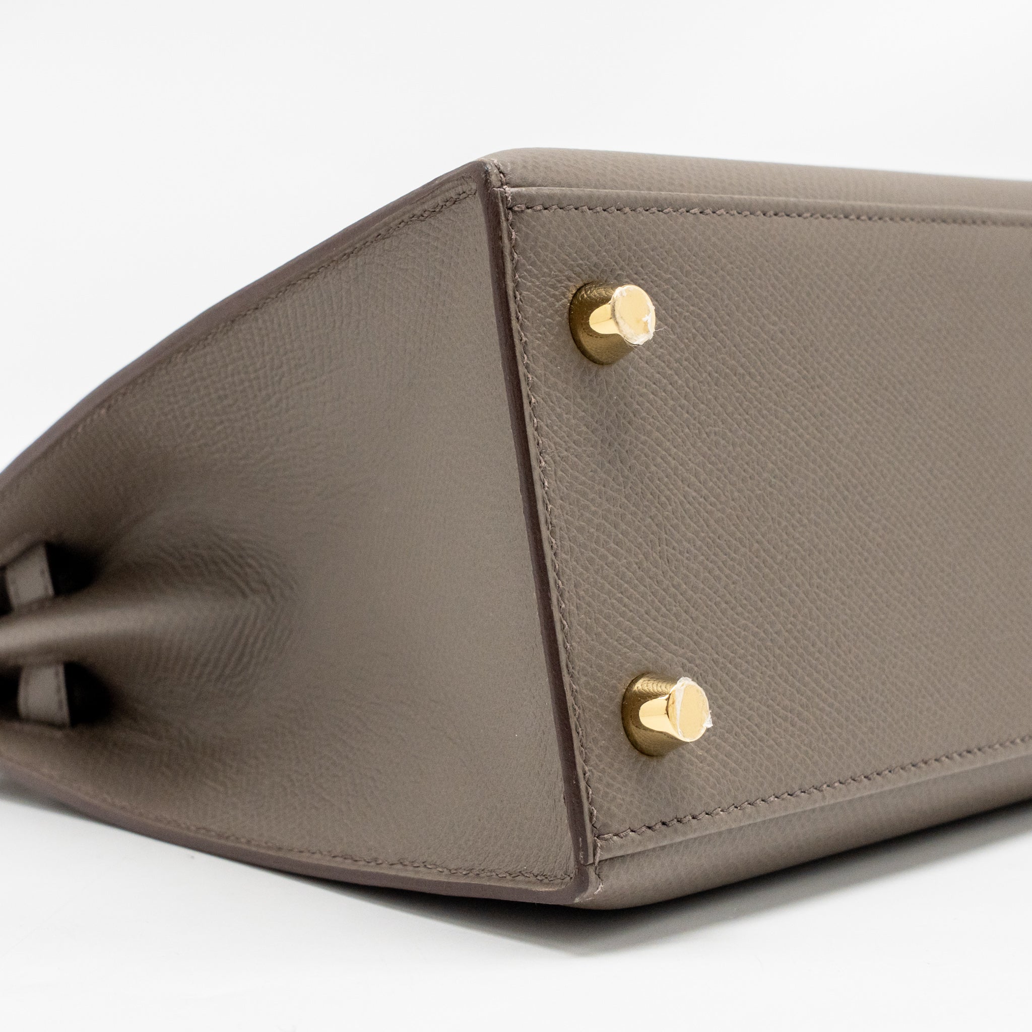Hermes Kelly 25 Epsom 8F Gris Etain GHW stamp D - Image 7
