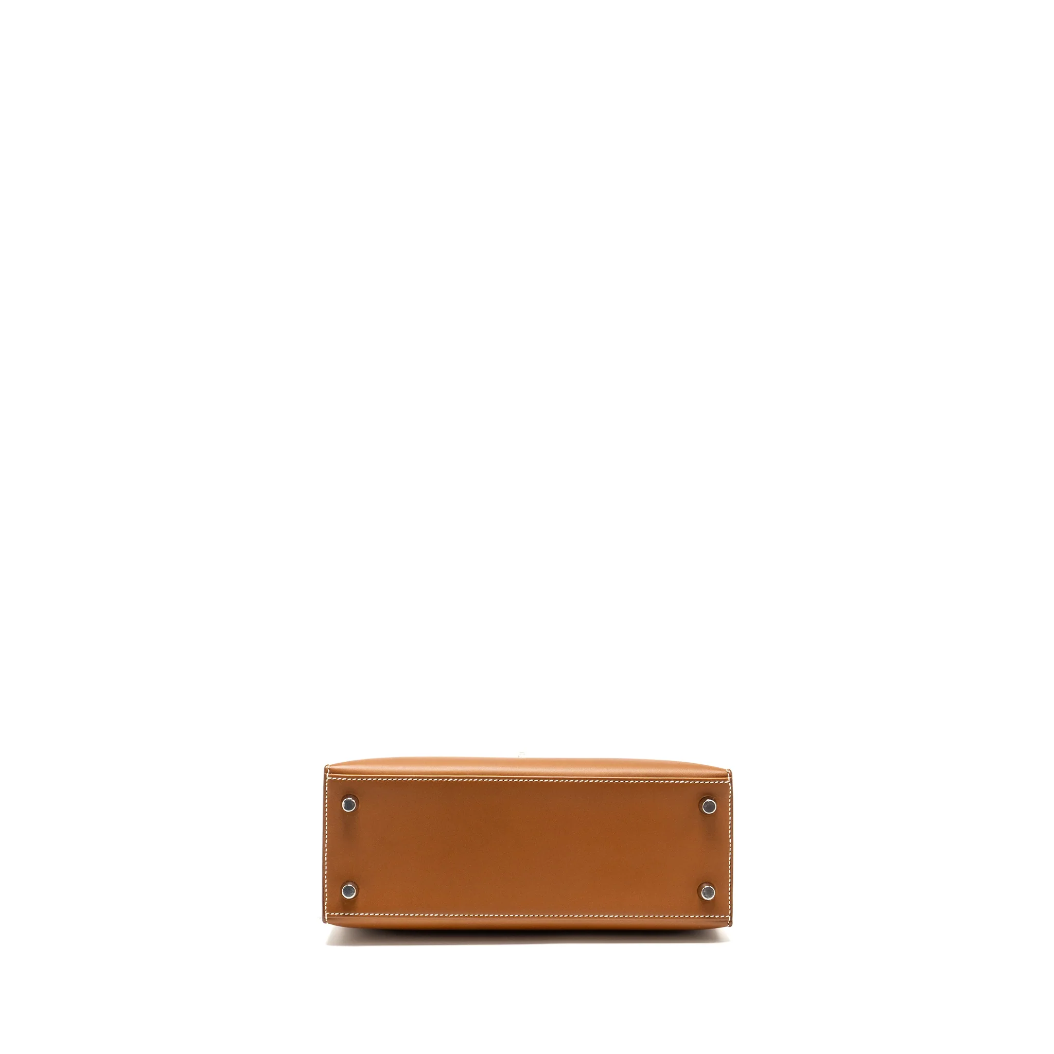 Hermes Kelly 25 Barenia Fauve SHW Stamp U - Image 6