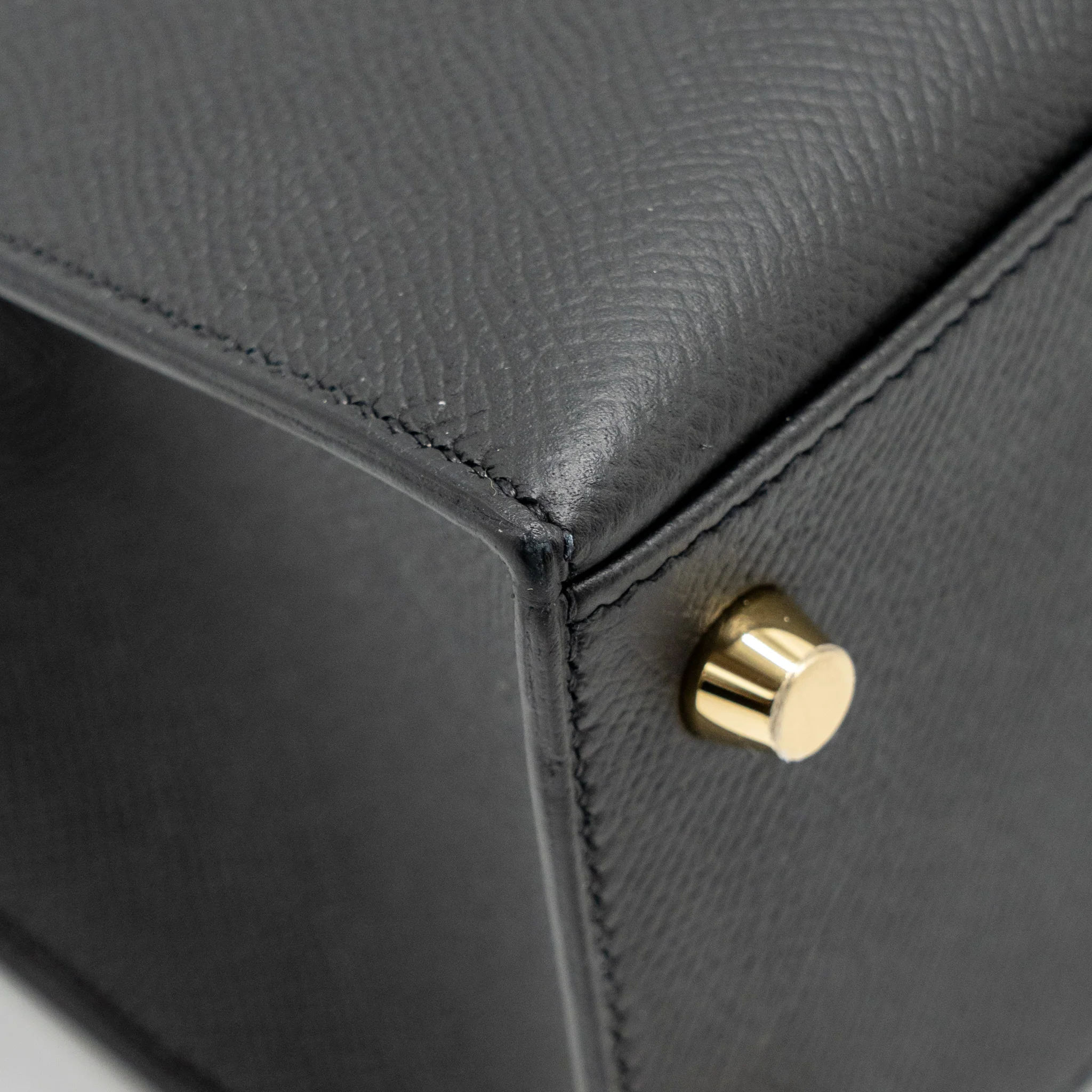 Hermes Kelly 25 Epsom Black GHW Stamp Z - Image 10