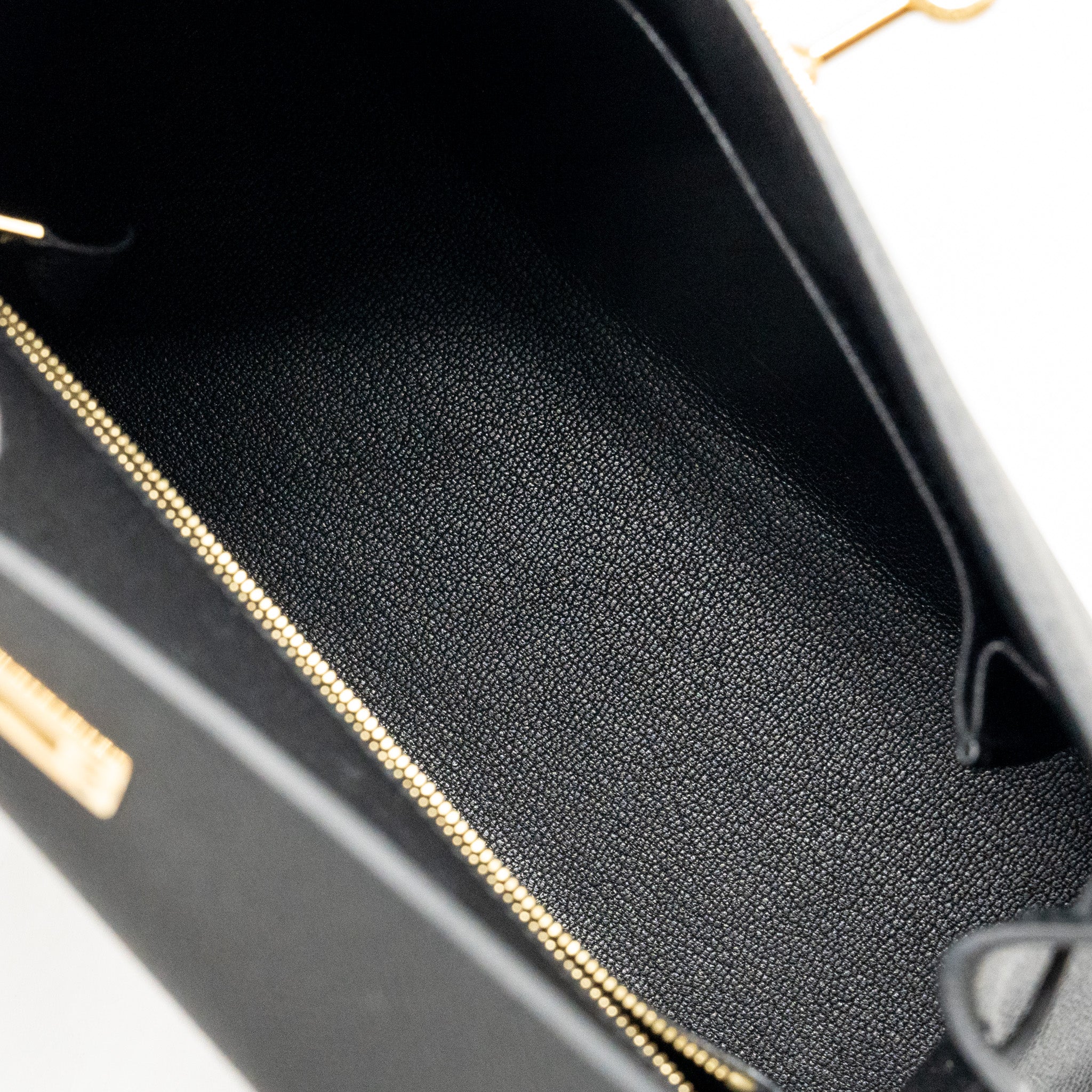 Hermes Kelly 25 Epsom Black GHW Stamp Z - Image 16