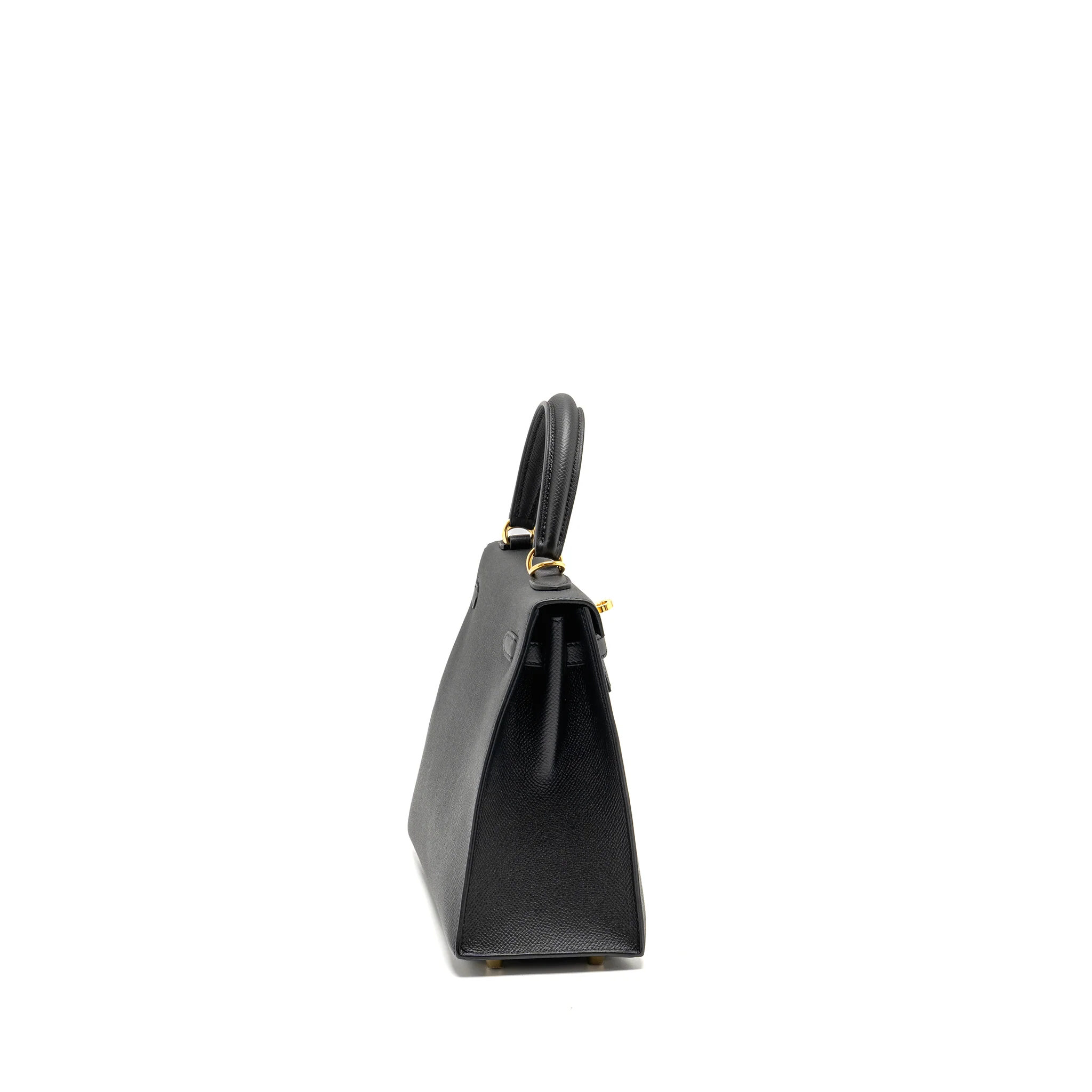 Hermes Kelly 25 Epsom Black GHW Stamp Z - Image 3