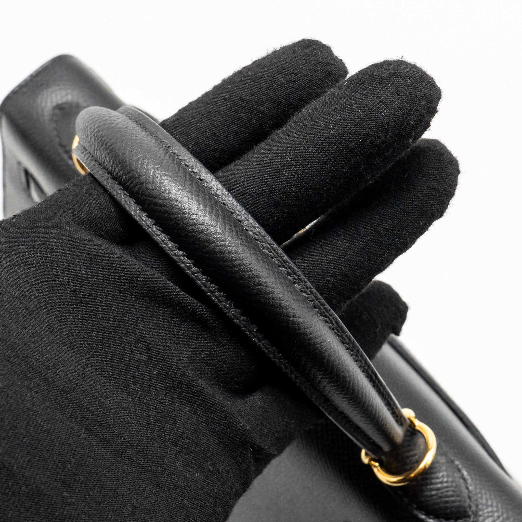 Hermes kelly 25 epsom black GHW stamp Z - Image 13