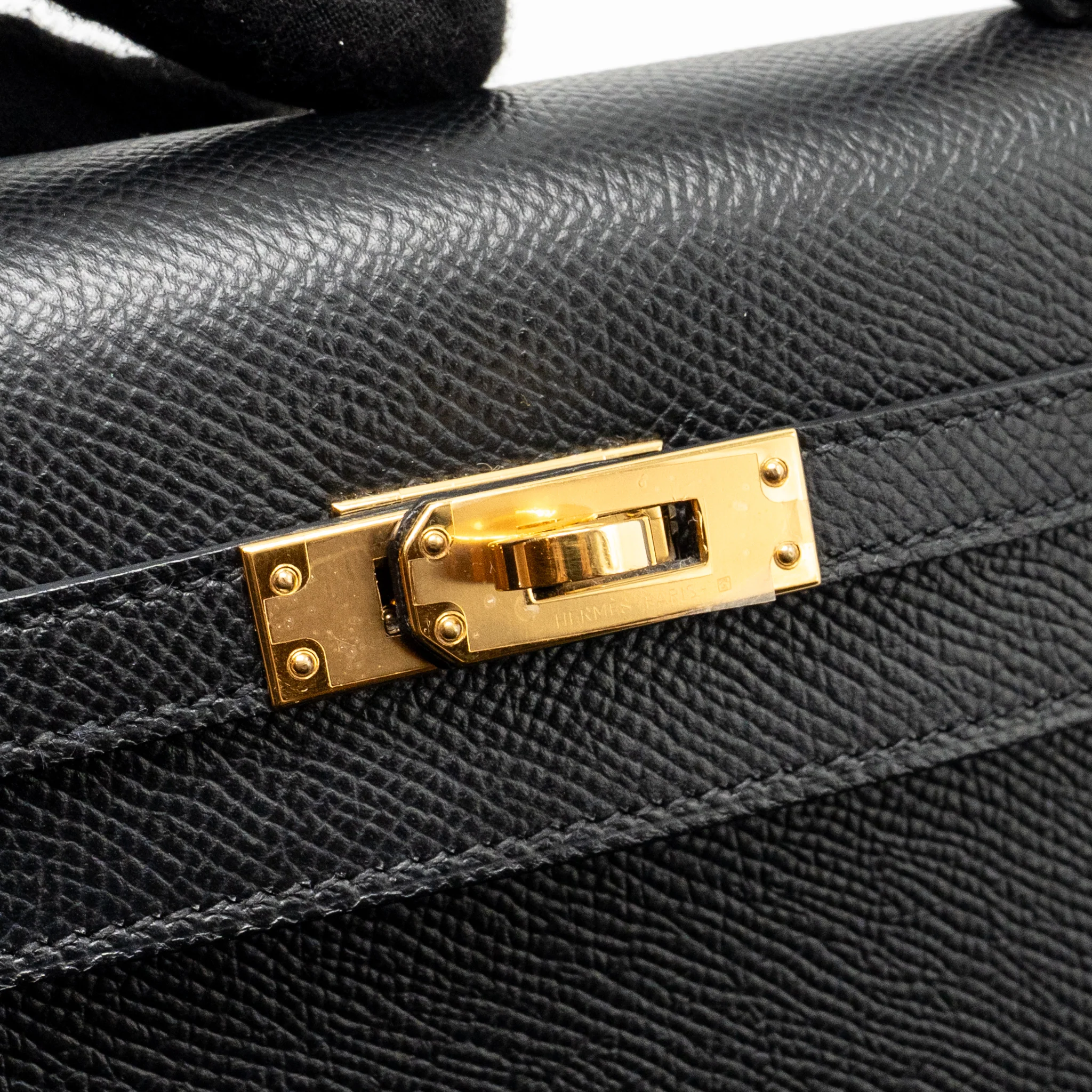 Hermes kelly 25 epsom black GHW stamp Z - Image 14