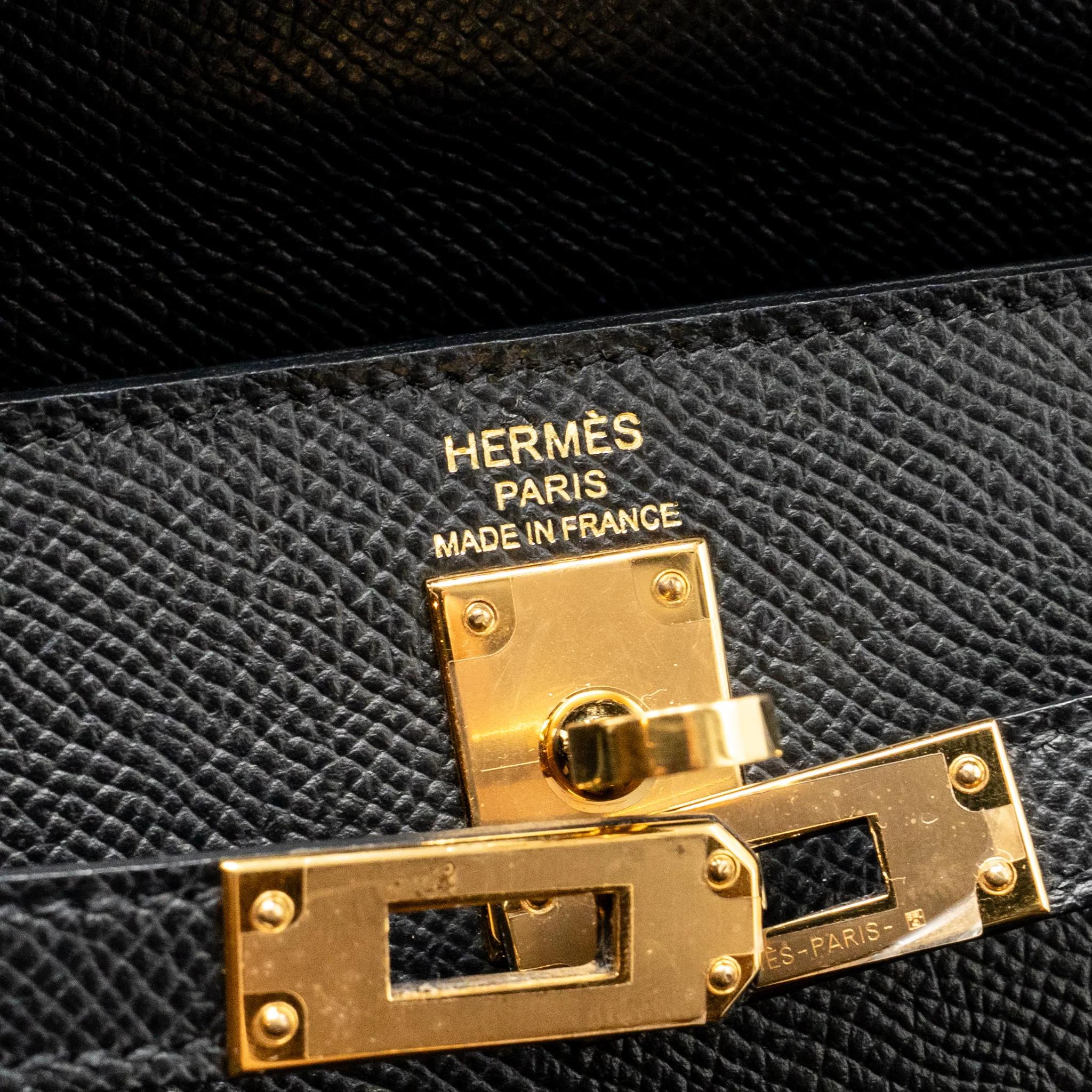 Hermes kelly 25 epsom black GHW stamp Z - Image 15