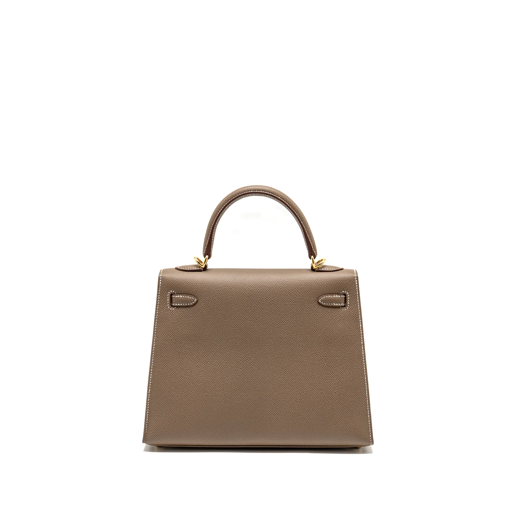 Hermes Kelly 25 Epsom Etoupe GHW Stamp U - Image 2