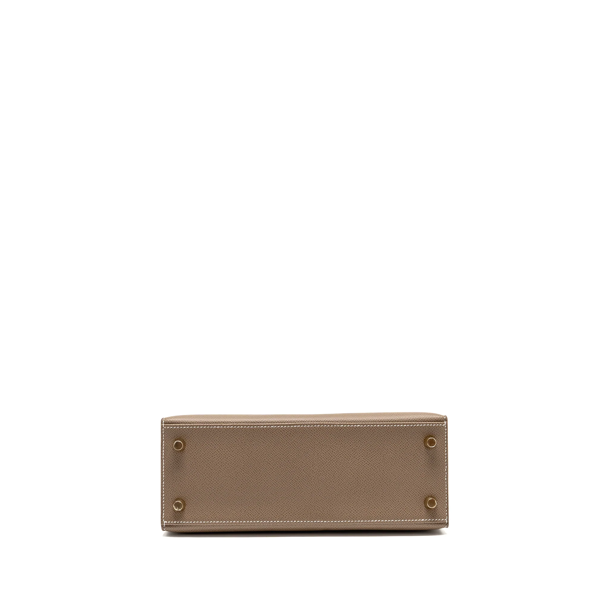 Hermes Kelly 25 Epsom Etoupe GHW Stamp U - Image 6