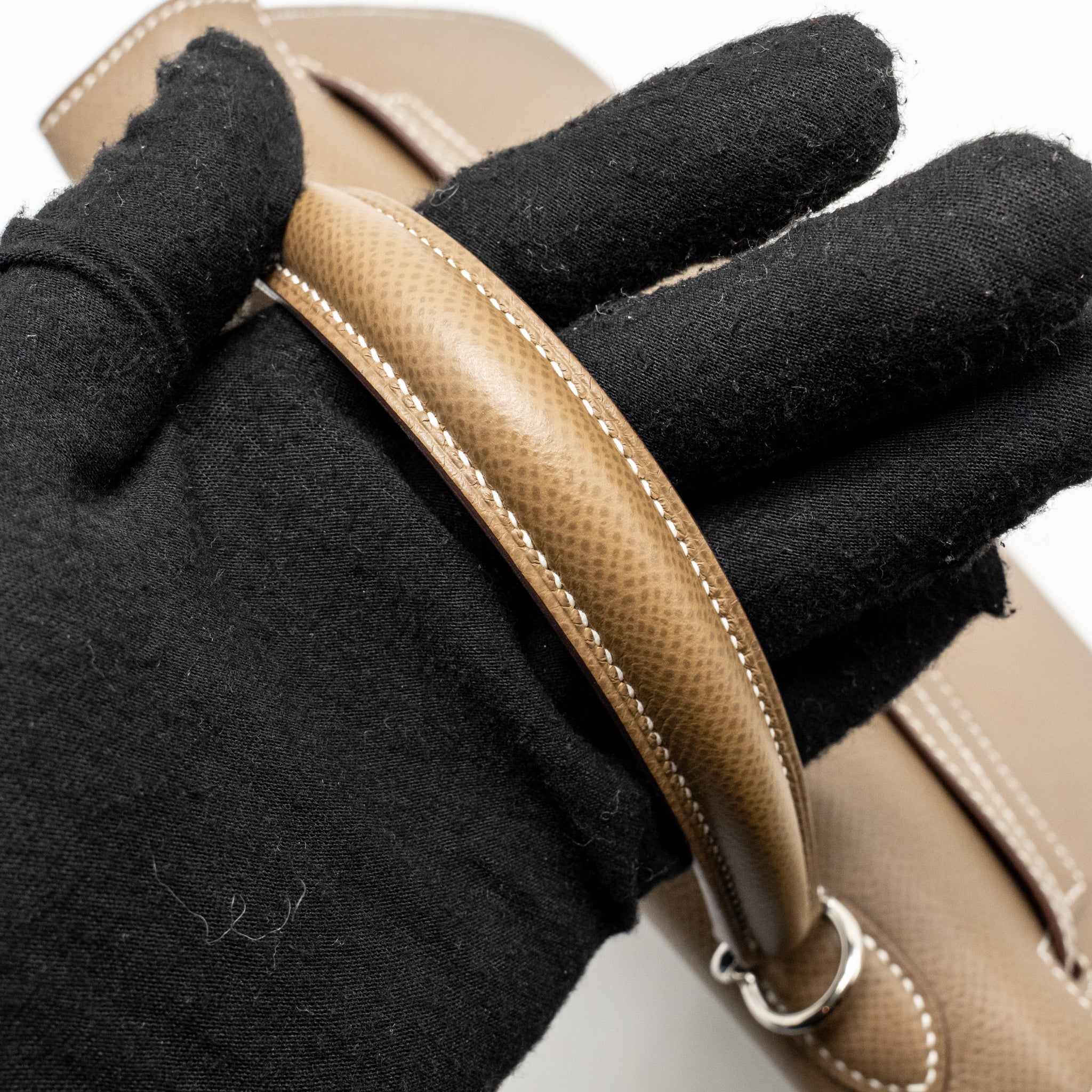 Hermes Kelly 25 Epsom Etoupe SHW Stamp Y - Image 13