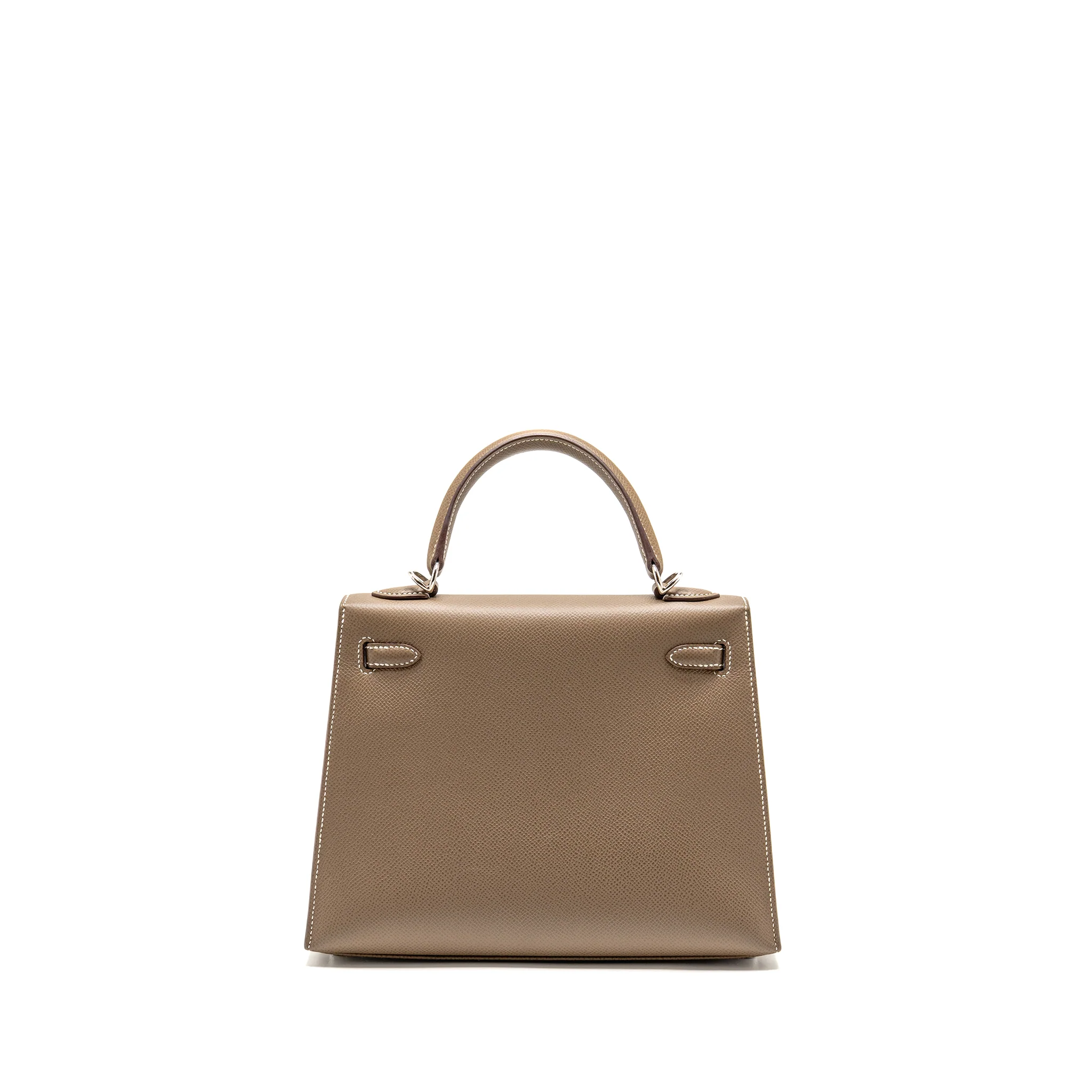 Hermes Kelly 25 Epsom Etoupe SHW Stamp Y - Image 2