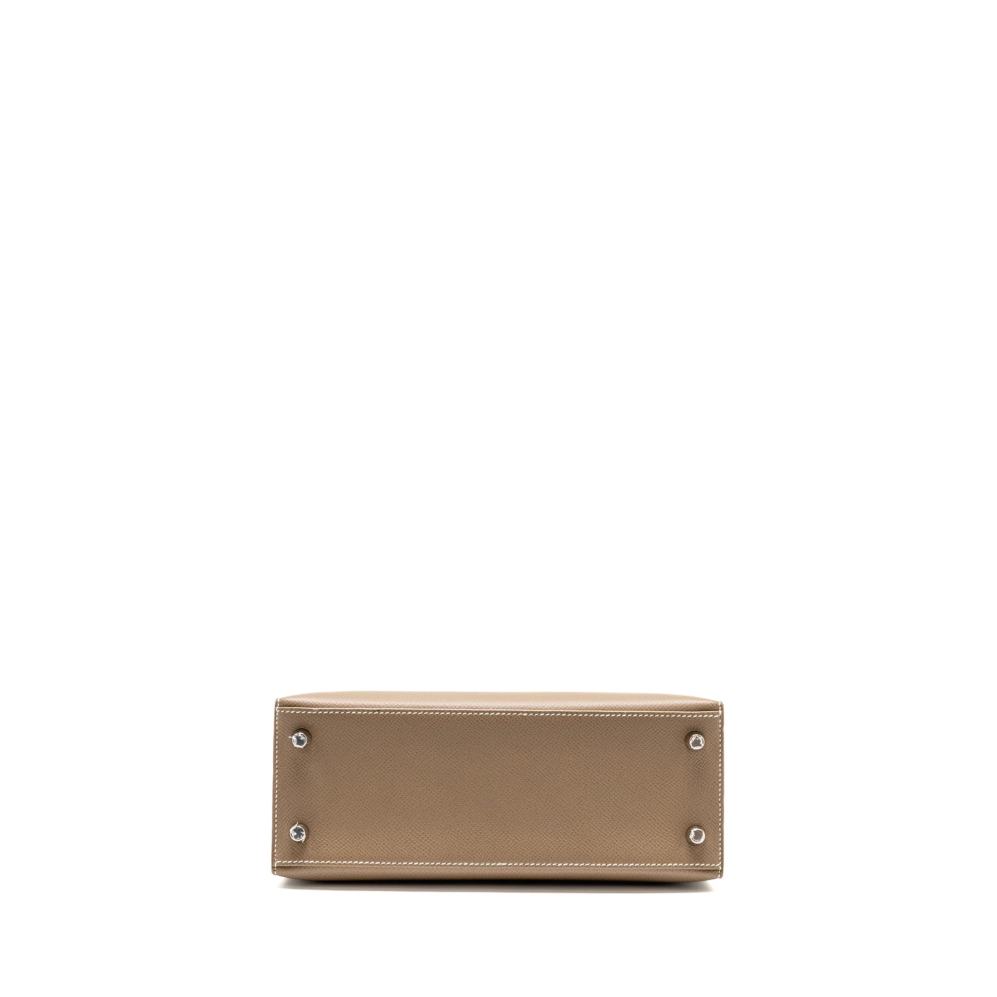 Hermes Kelly 25 Epsom Etoupe SHW Stamp Y - Image 6