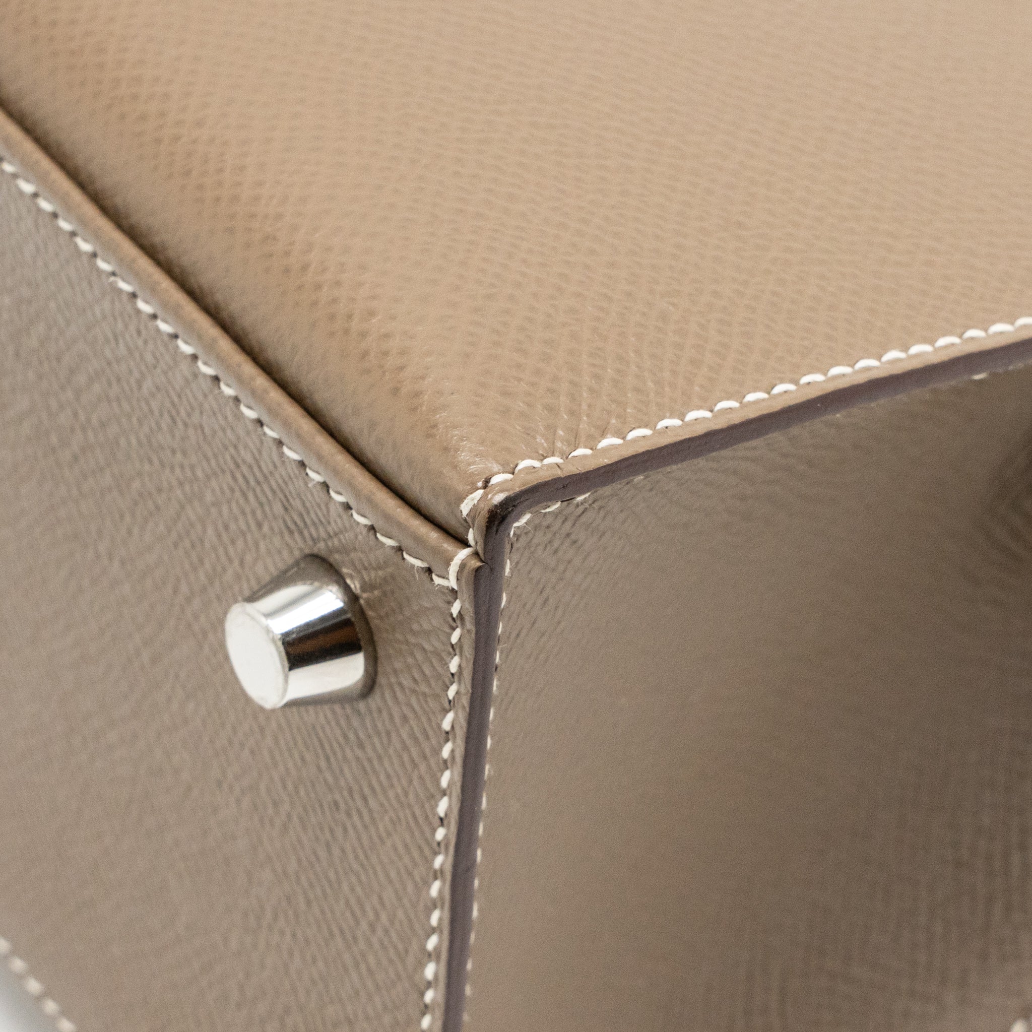 Hermes Kelly 25 Epsom Etoupe SHW Stamp Z - Image 10