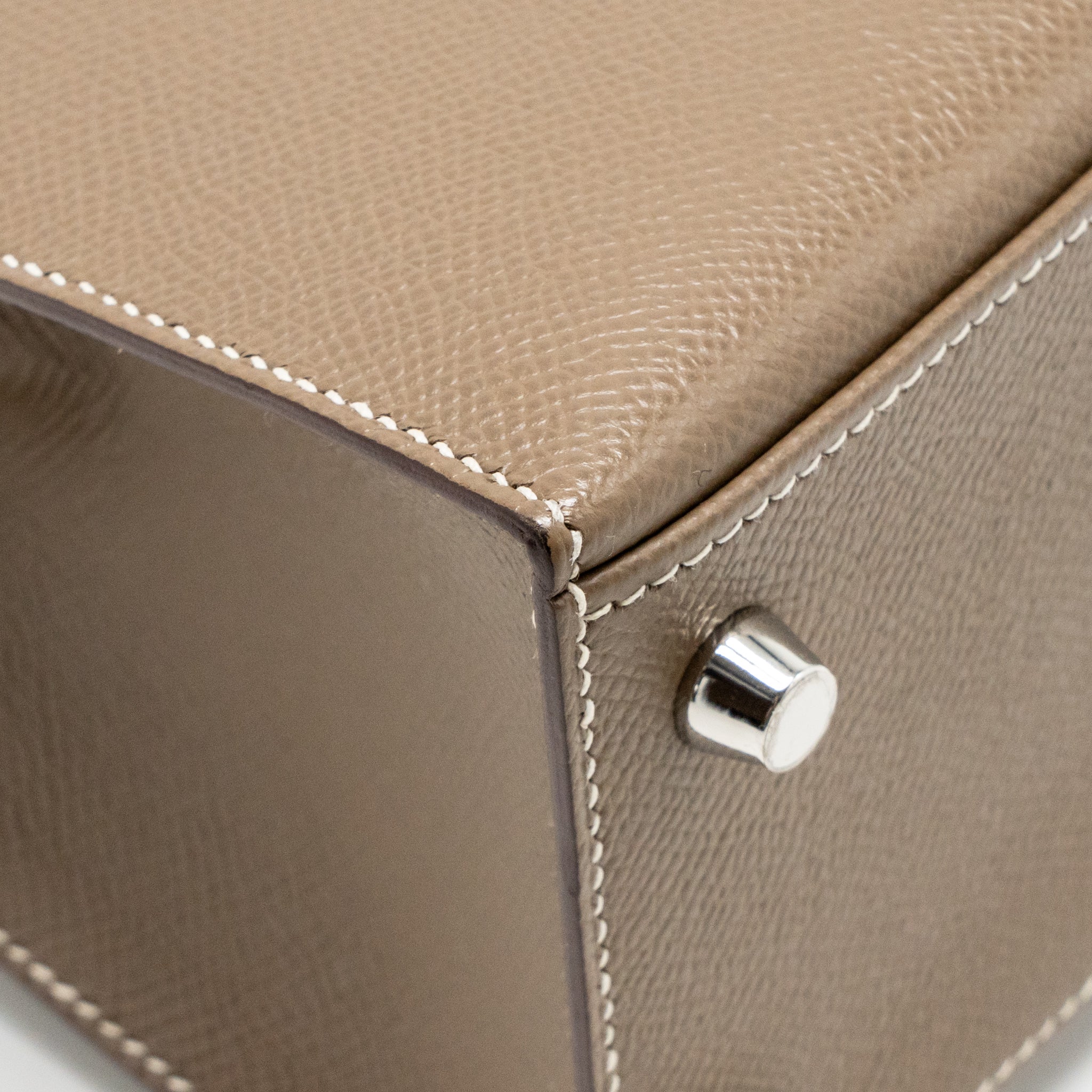 Hermes Kelly 25 Epsom Etoupe SHW Stamp Z - Image 11