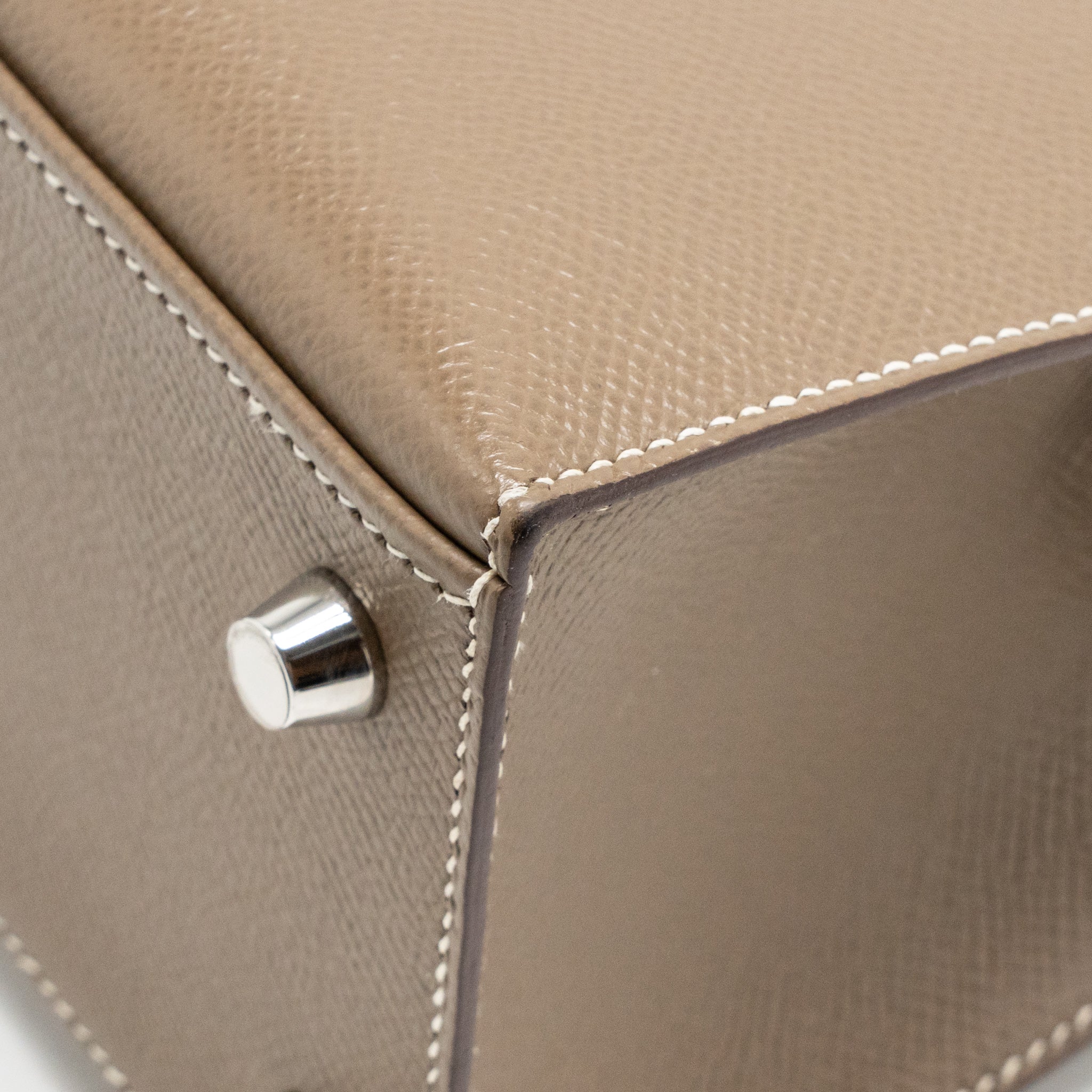Hermes Kelly 25 Epsom Etoupe SHW Stamp Z - Image 12