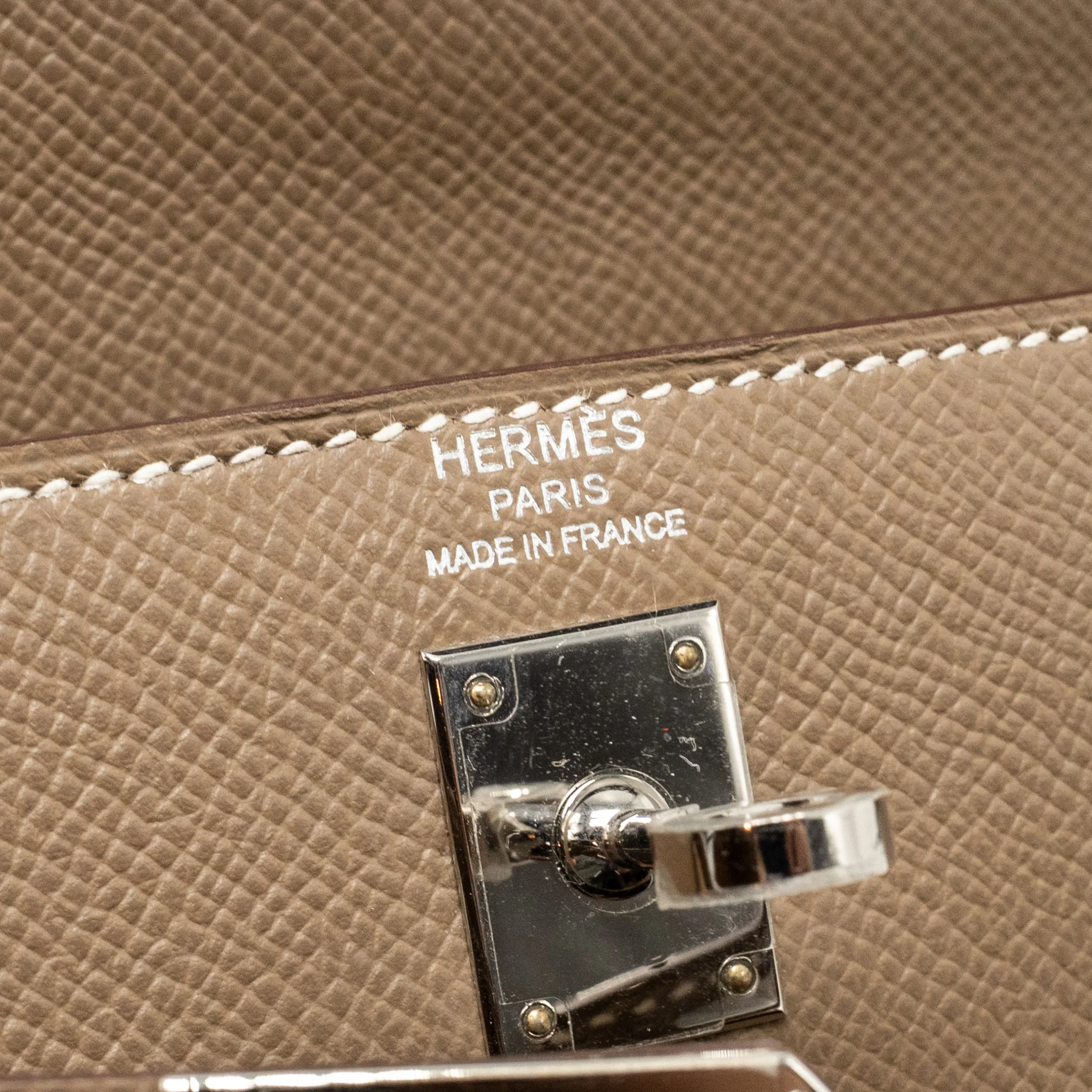 Hermes Kelly 25 Epsom Etoupe SHW Stamp Z - Image 15