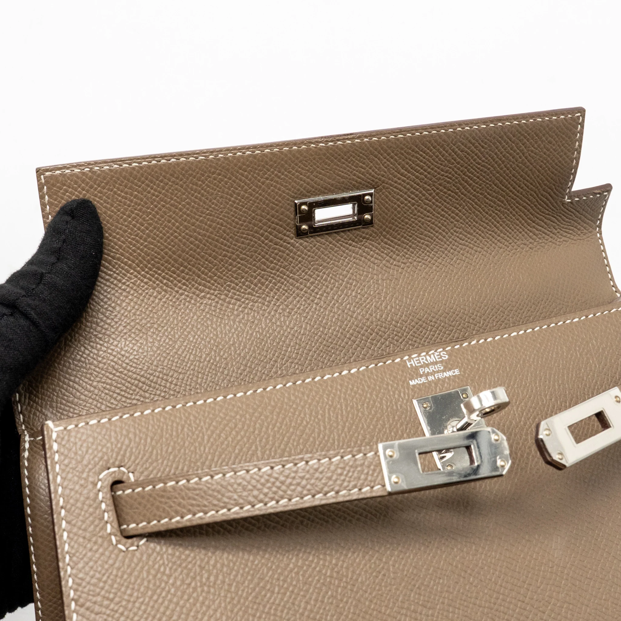 Hermes Kelly 25 Epsom Etoupe SHW Stamp Z - Image 16