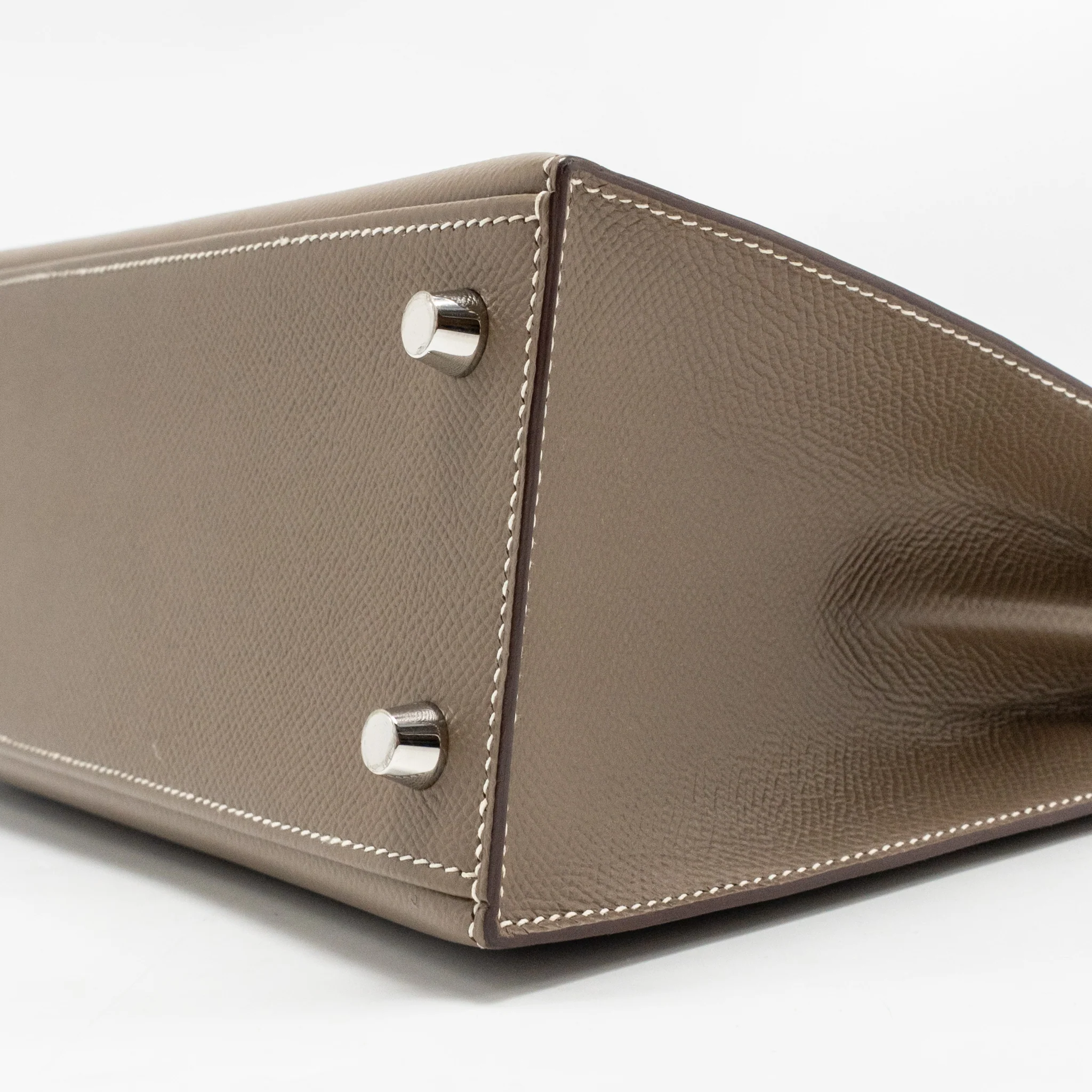 Hermes Kelly 25 Epsom Etoupe SHW Stamp Z - Image 8