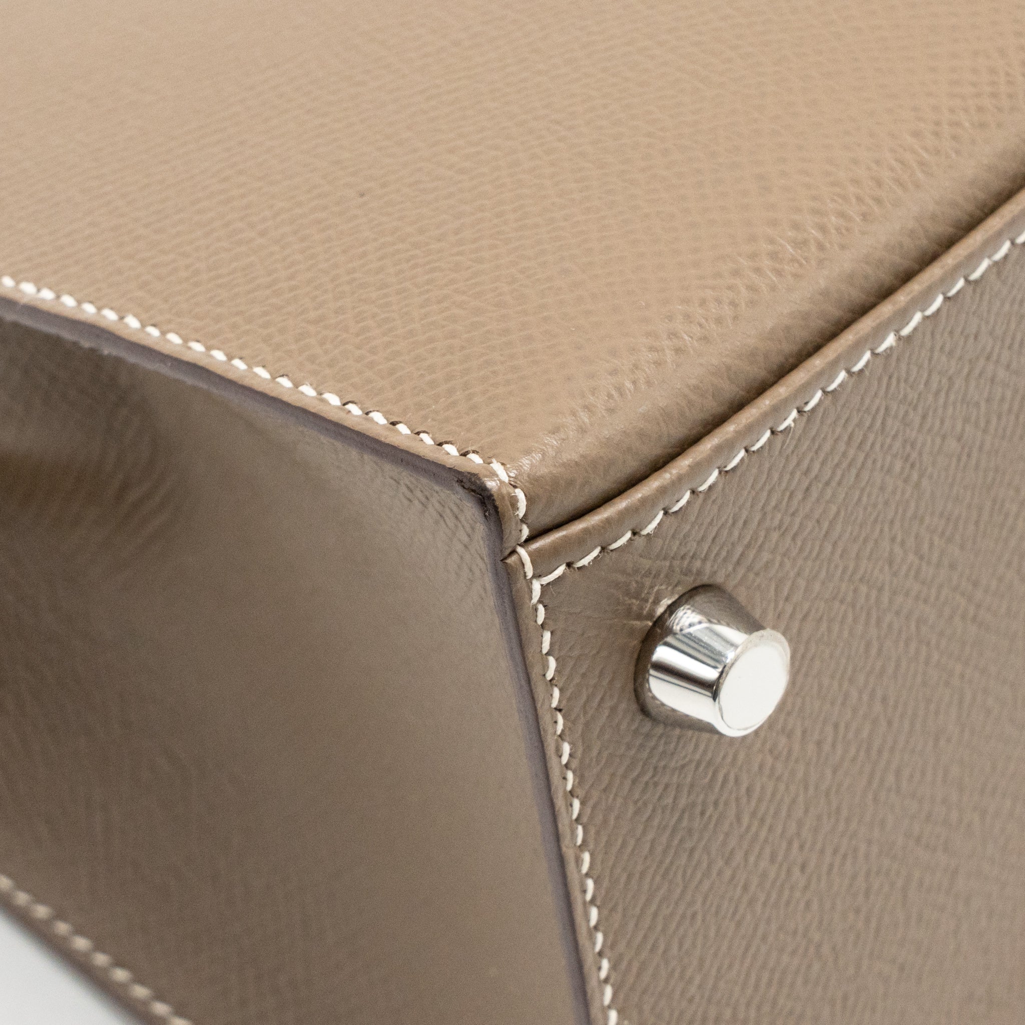 Hermes Kelly 25 Epsom Etoupe SHW Stamp Z - Image 9
