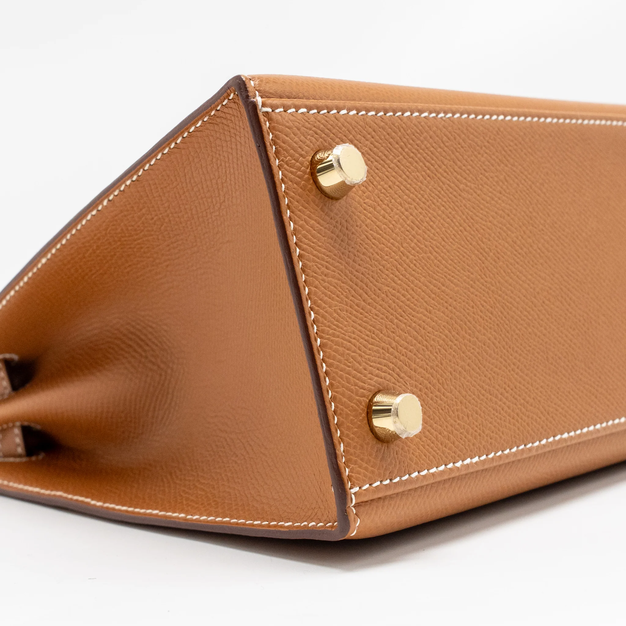 Hermes Kelly 25 Epsom Gold GHW Stamp B - Image 6