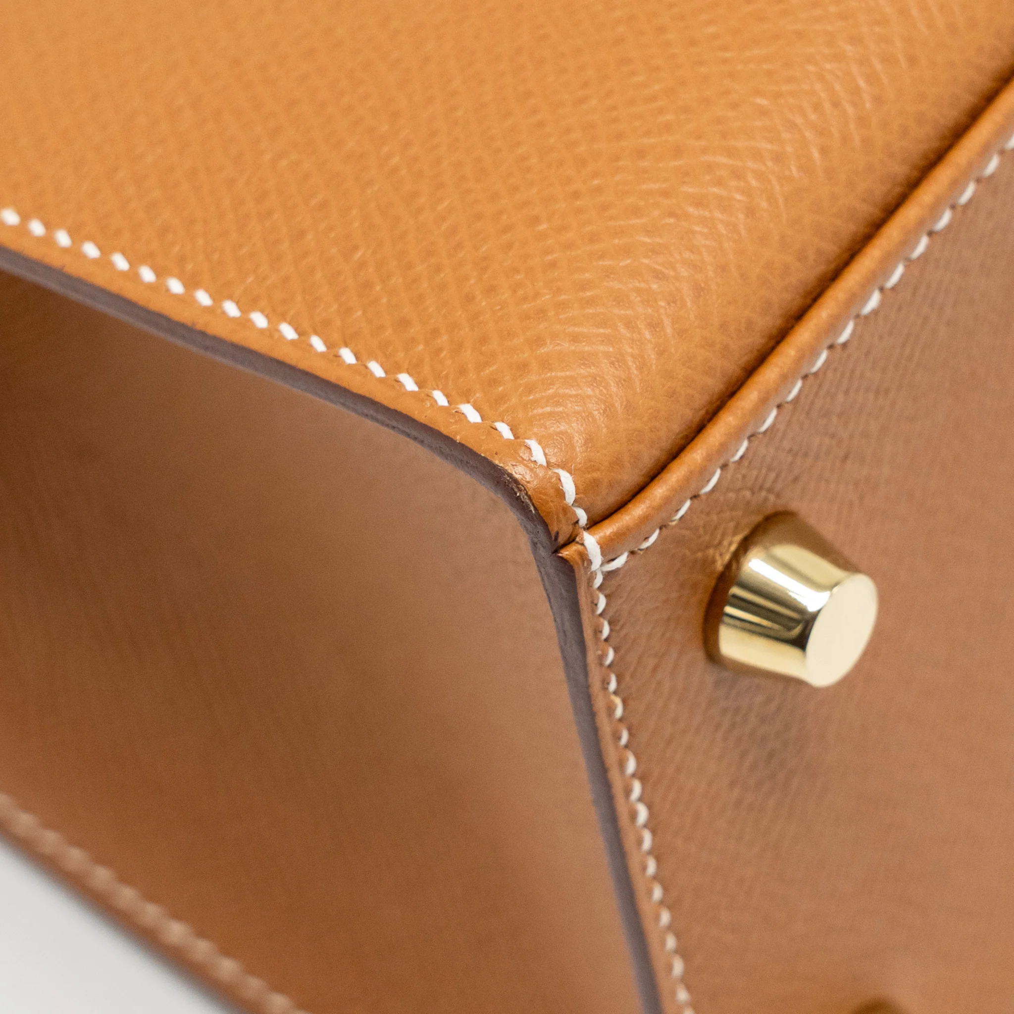 Hermes Kelly 25 Epsom Gold GHW Stamp Z - Image 8