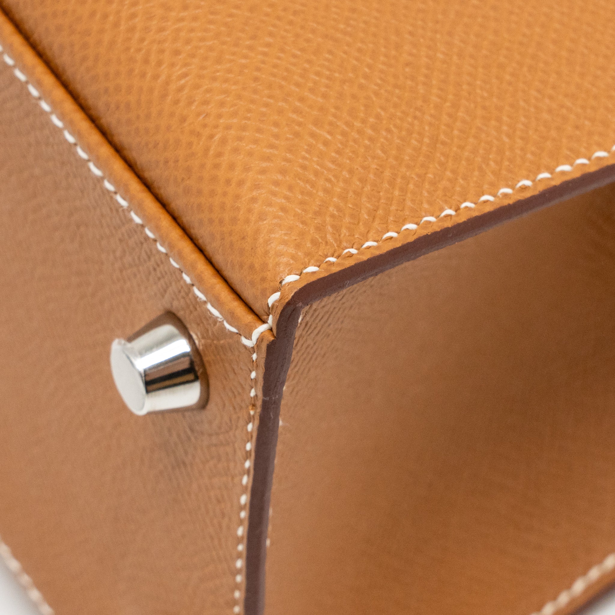 Hermes Kelly 25 epsom gold SHW stamp W - Image 10