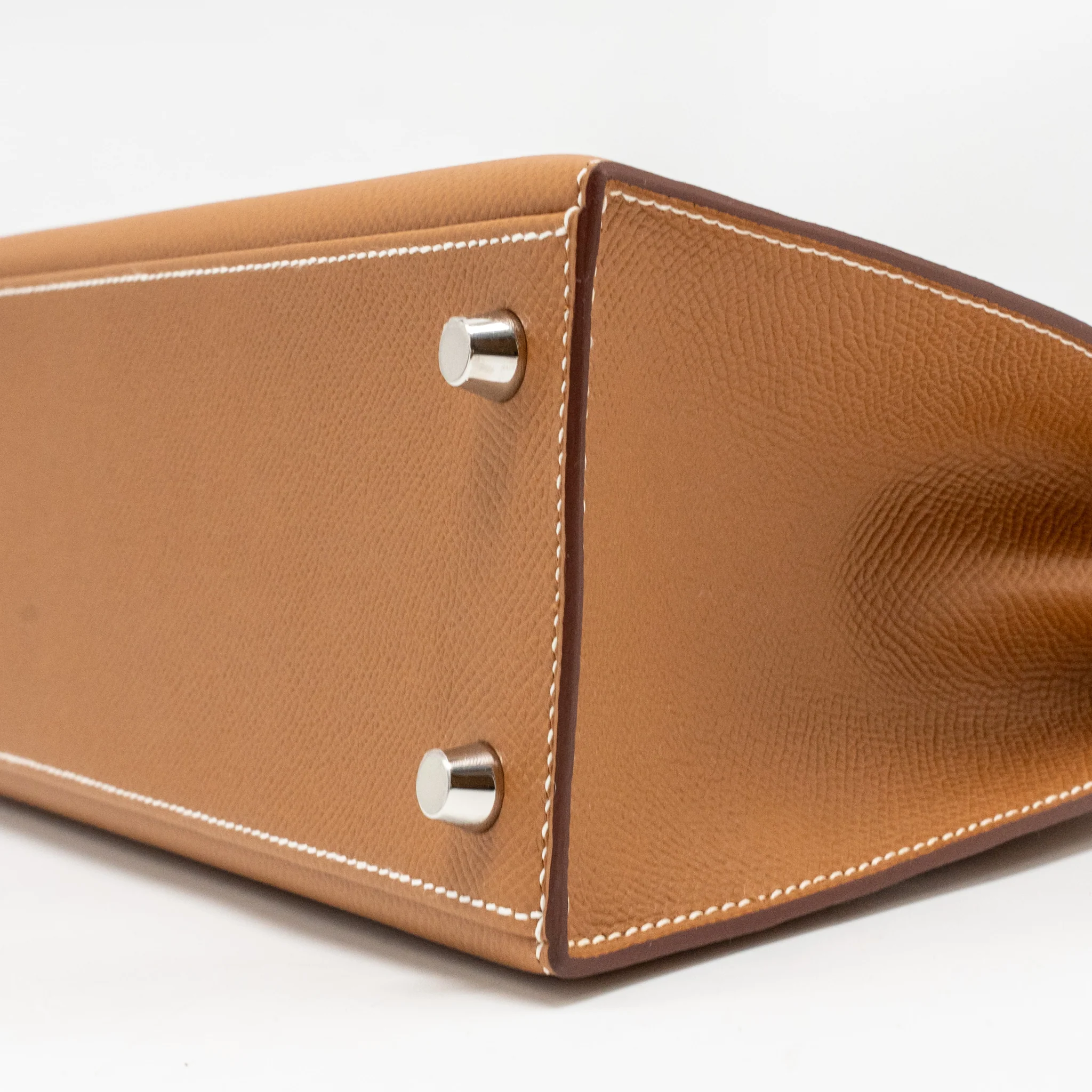 Hermes Kelly 25 epsom gold SHW stamp W - Image 8