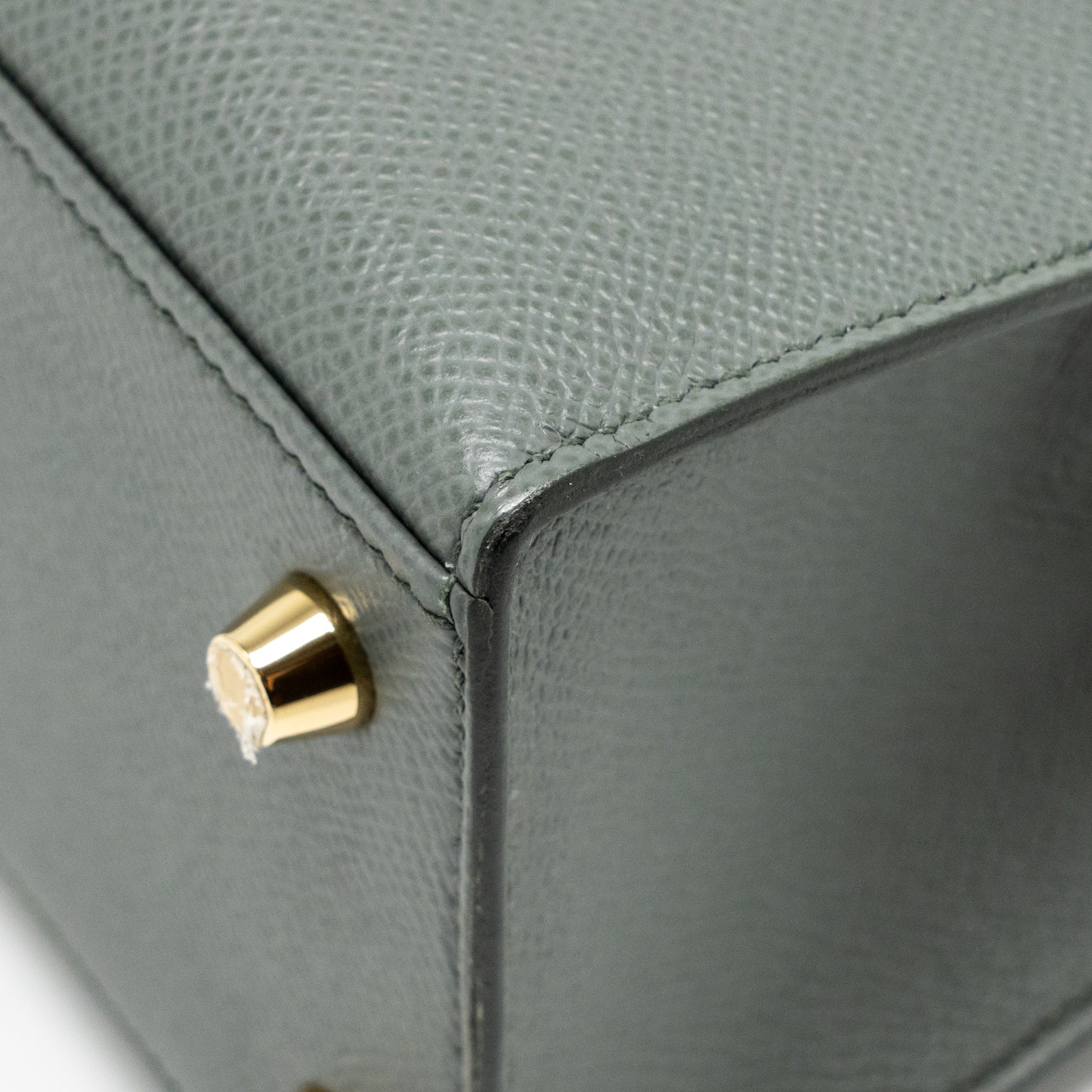 Hermes kelly 25 epsom vert Amande GHW stamp Z - Image 12