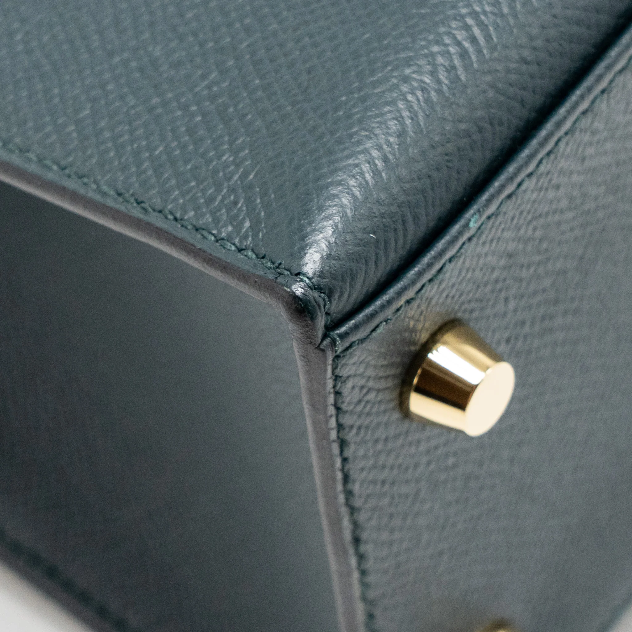 Hermes Kelly 25 Epsom Vert Cypress GHW Stamp C - Image 10