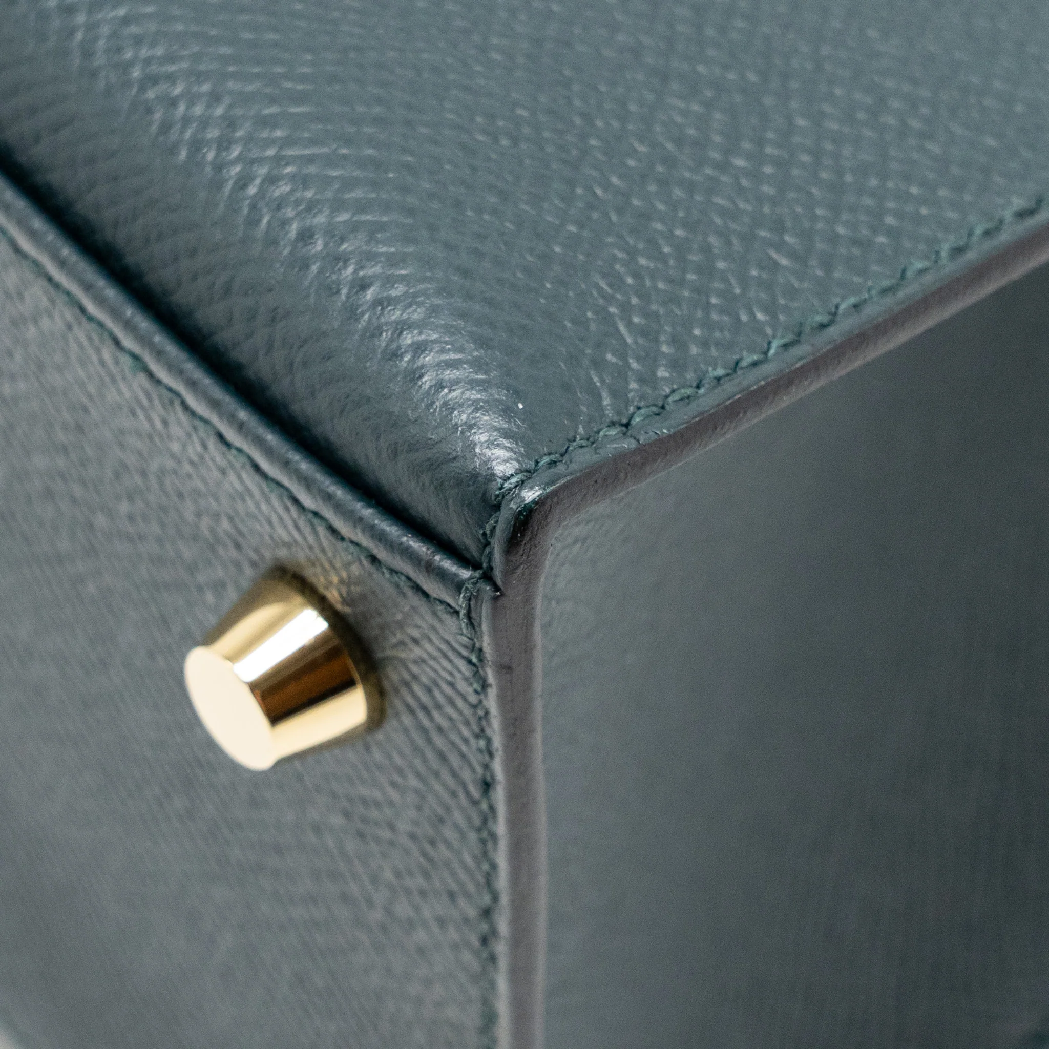 Hermes Kelly 25 Epsom Vert Cypress GHW Stamp C - Image 11