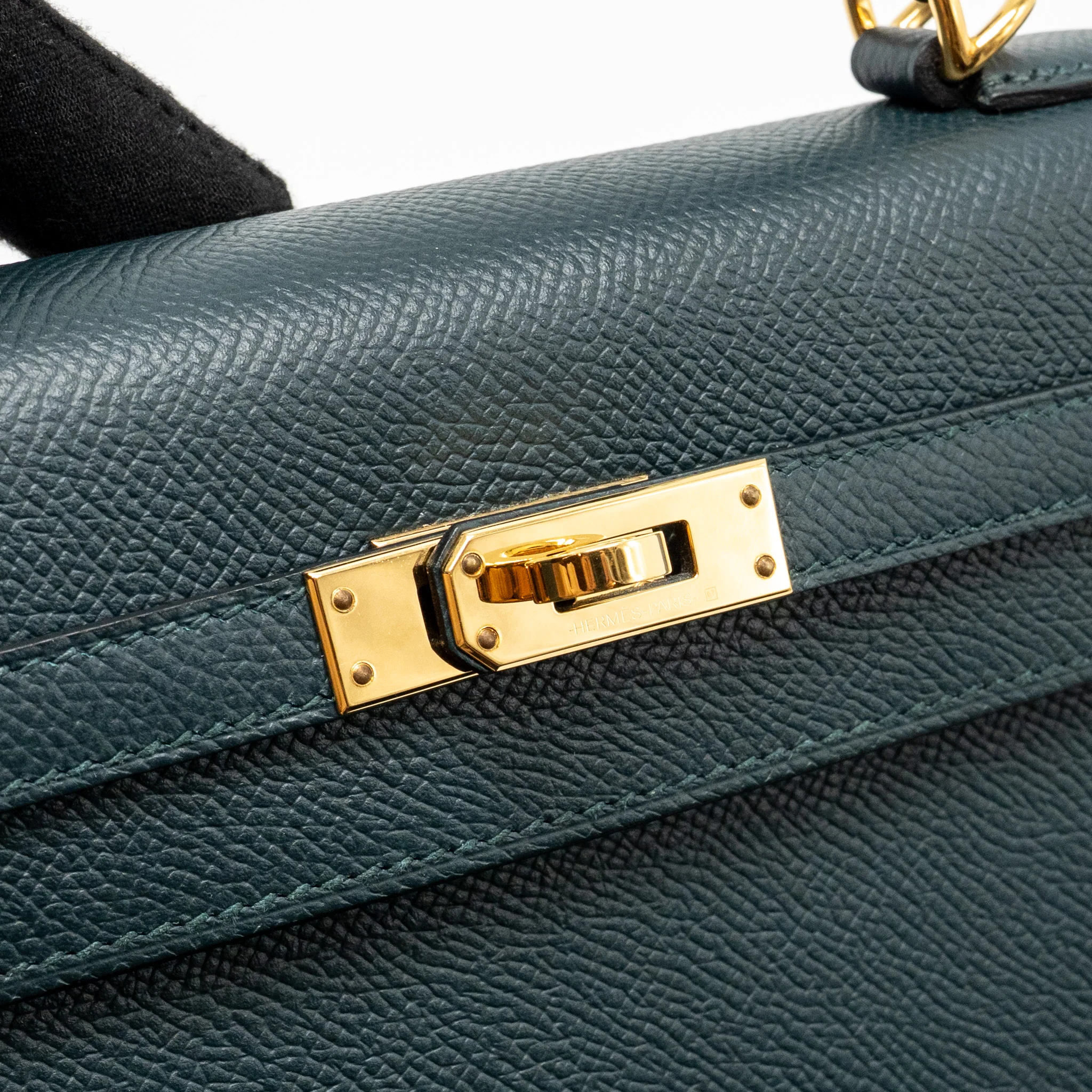 Hermes Kelly 25 Epsom Vert Cypress GHW Stamp C - Image 13