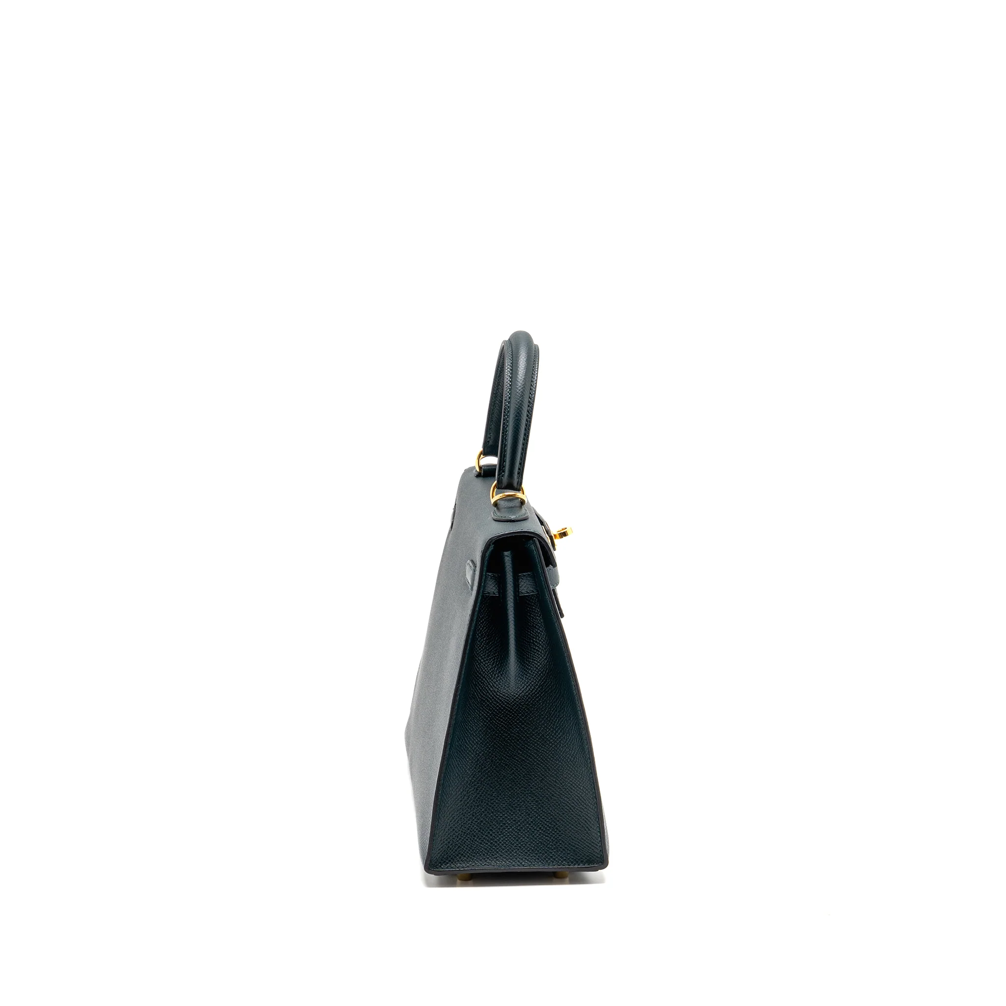 Hermes Kelly 25 Epsom Vert Cypress GHW Stamp C - Image 3