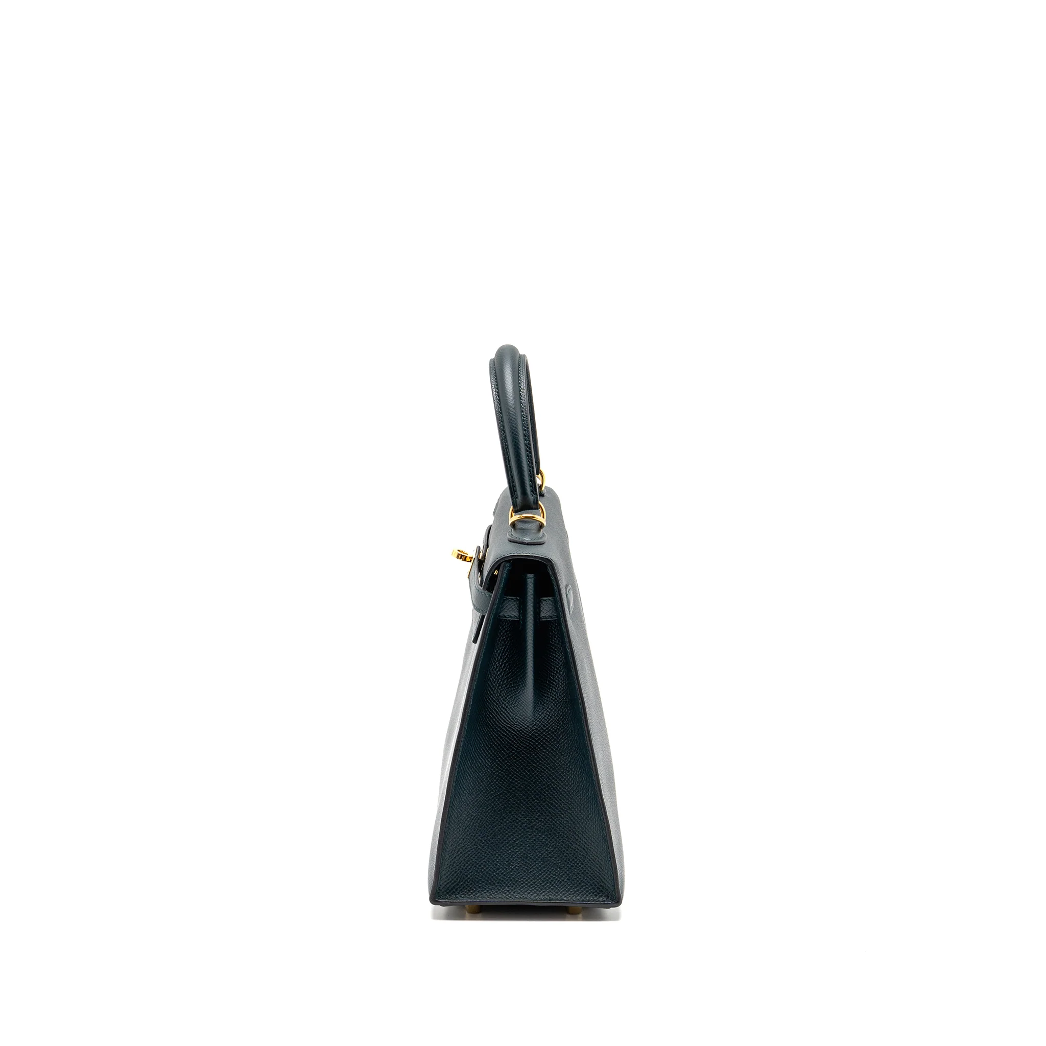 Hermes Kelly 25 Epsom Vert Cypress GHW Stamp C - Image 4
