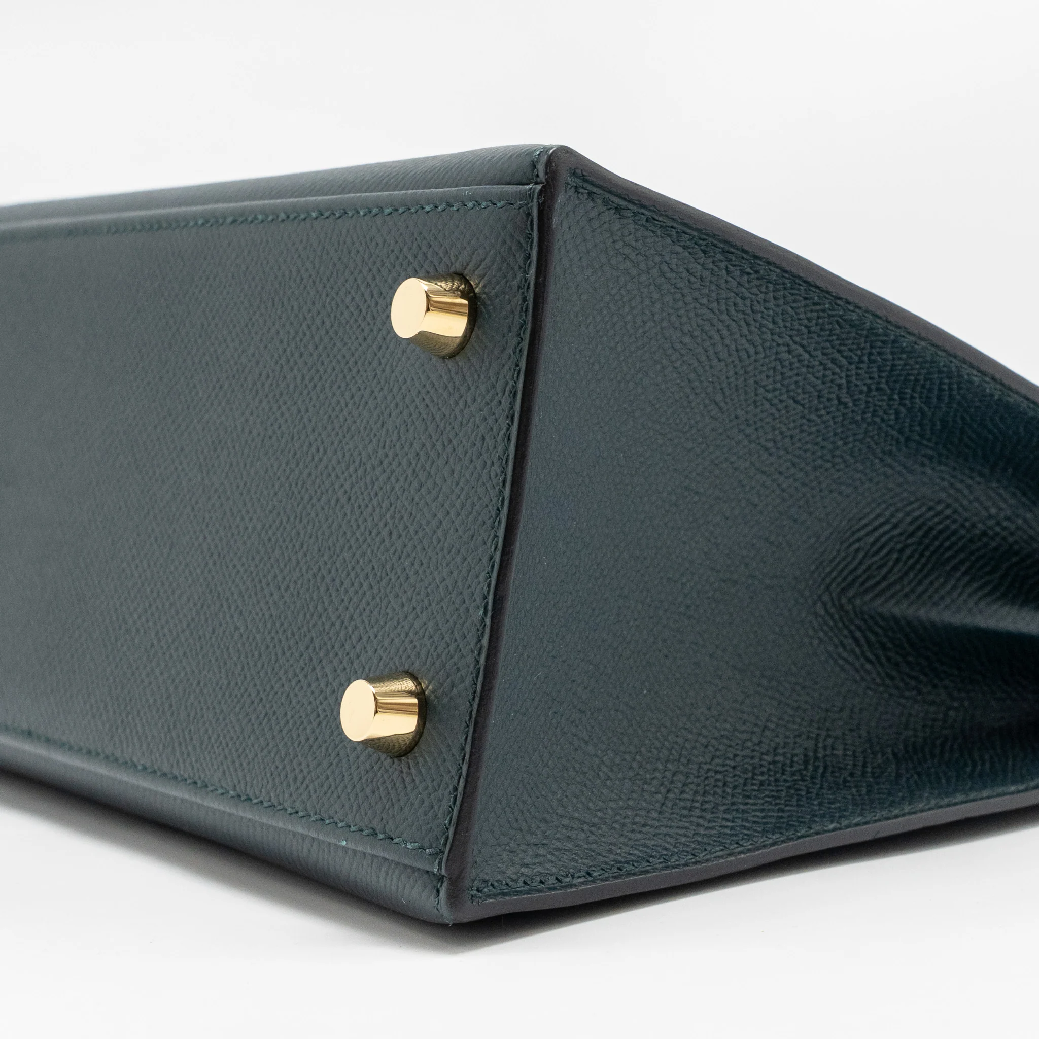 Hermes Kelly 25 Epsom Vert Cypress GHW Stamp C - Image 7