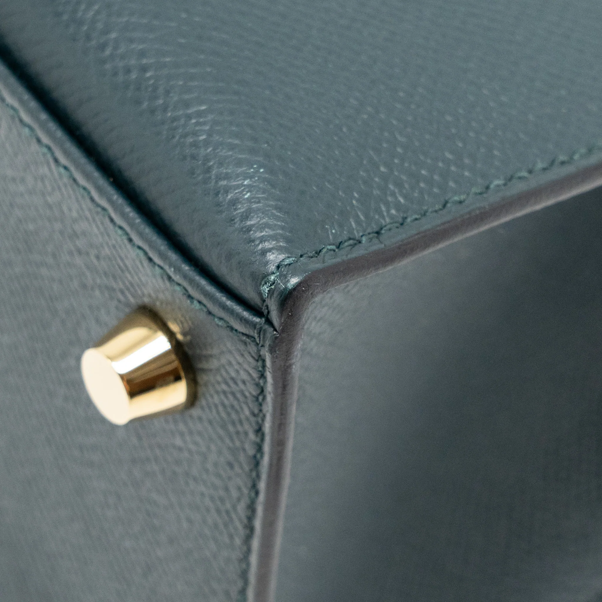 Hermes Kelly 25 Epsom Vert Cypress GHW Stamp C - Image 9