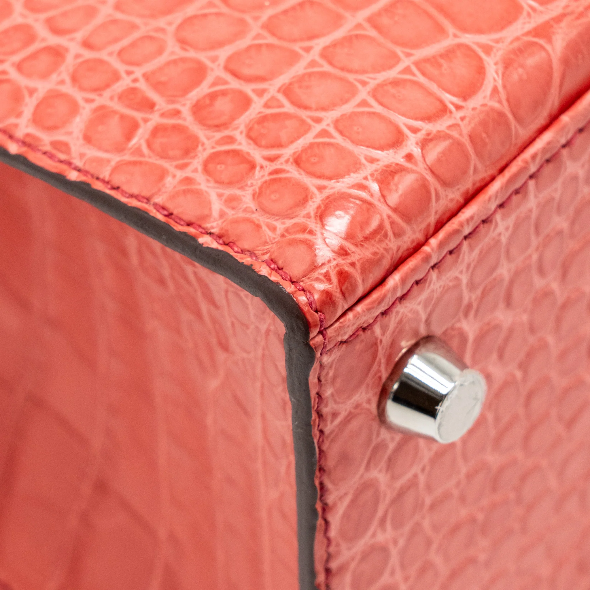 Hermes Kelly 25 Matt Crocodile Porous Bougainvillier SHW Stamp A - Image 11