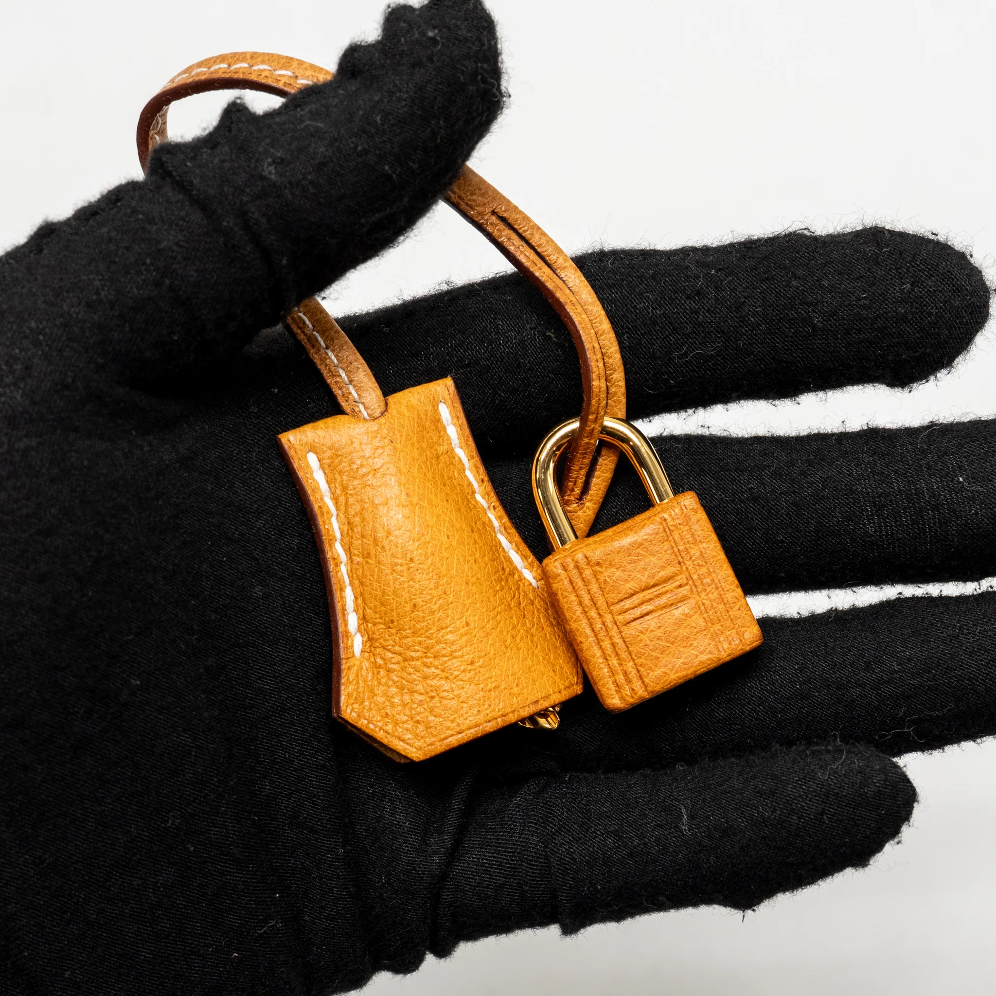 Hermes Kelly 25 Peau De Porc Toffee GHW Stamp U - Image 21