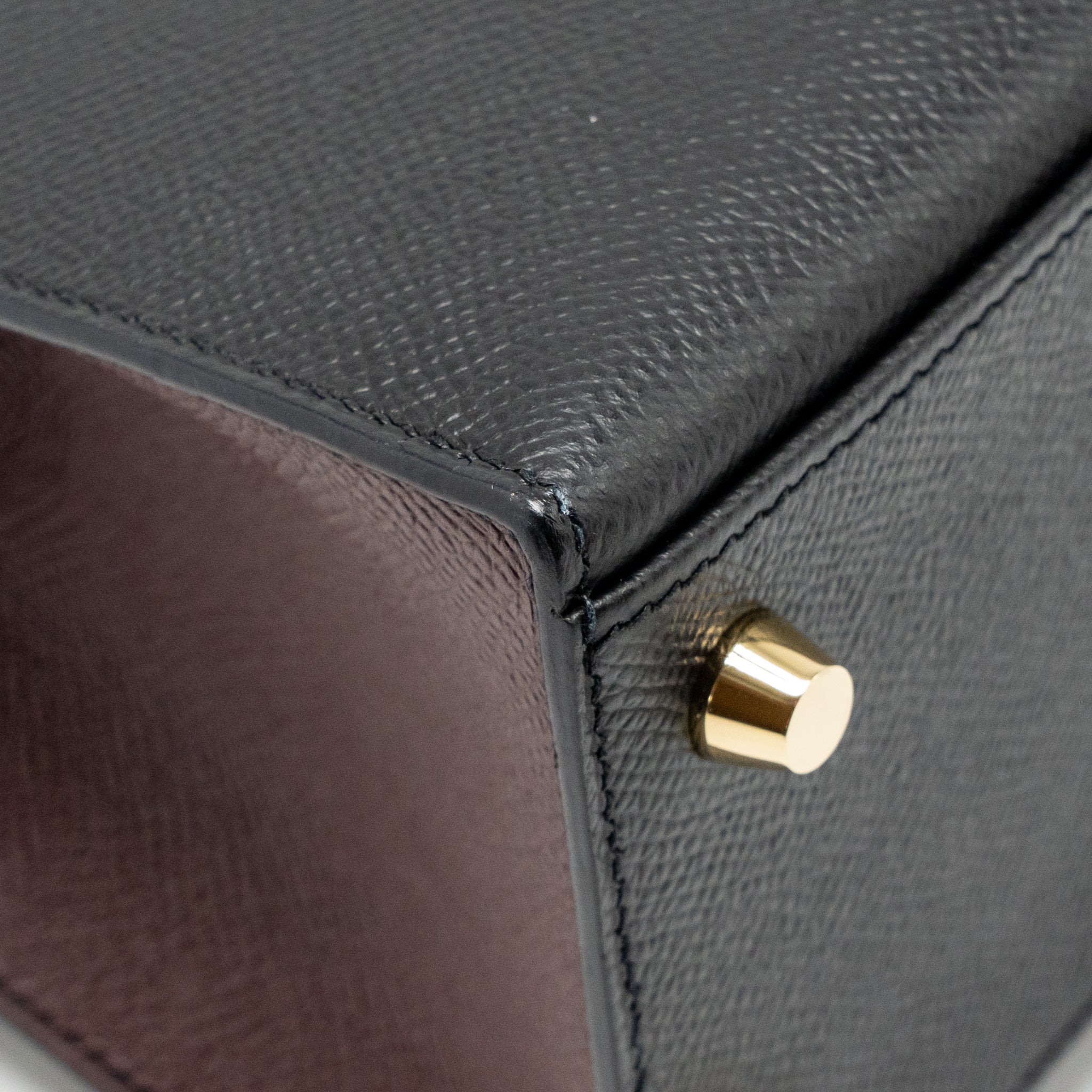 Hermes Kelly 25 Special Order Epsom Black/ Rouge H LGHW Stamp Y - Image 11