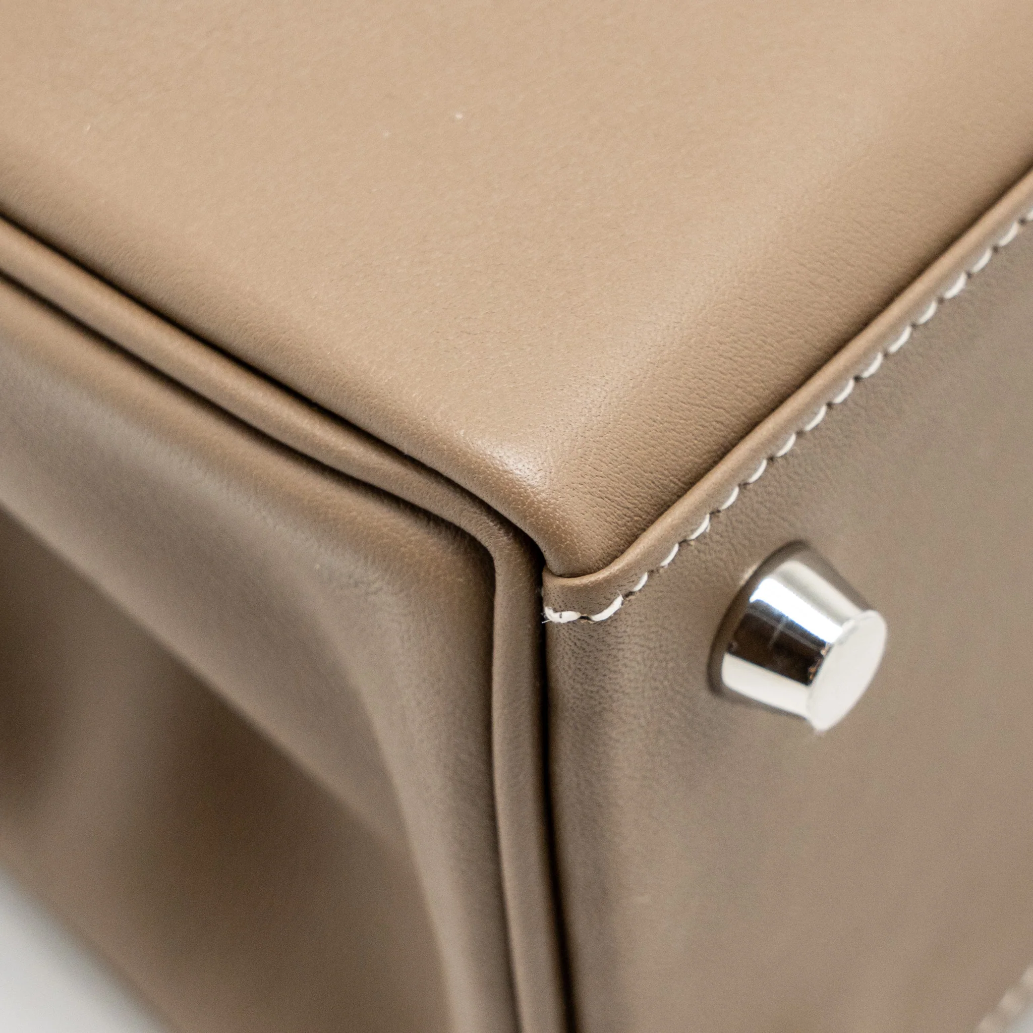 Hermes Kelly 25 swift Etoupe SHW Stamp D - Image 10